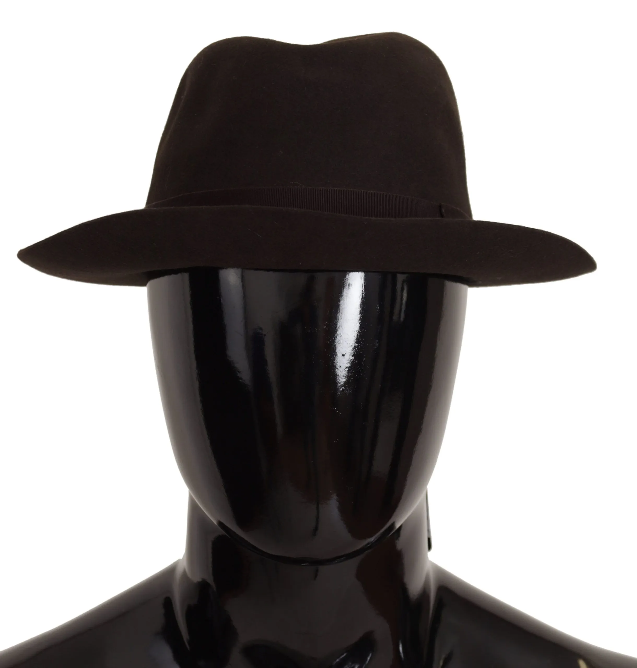 Dolce & Gabbana Men's Exquisite Dark Brown Rabbit Fur Fedora