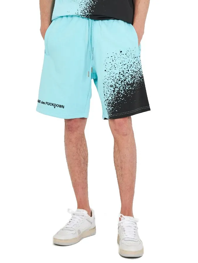 Comme Des Fuckdown Men's Chic Light Blue Bermuda Cotton Shorts