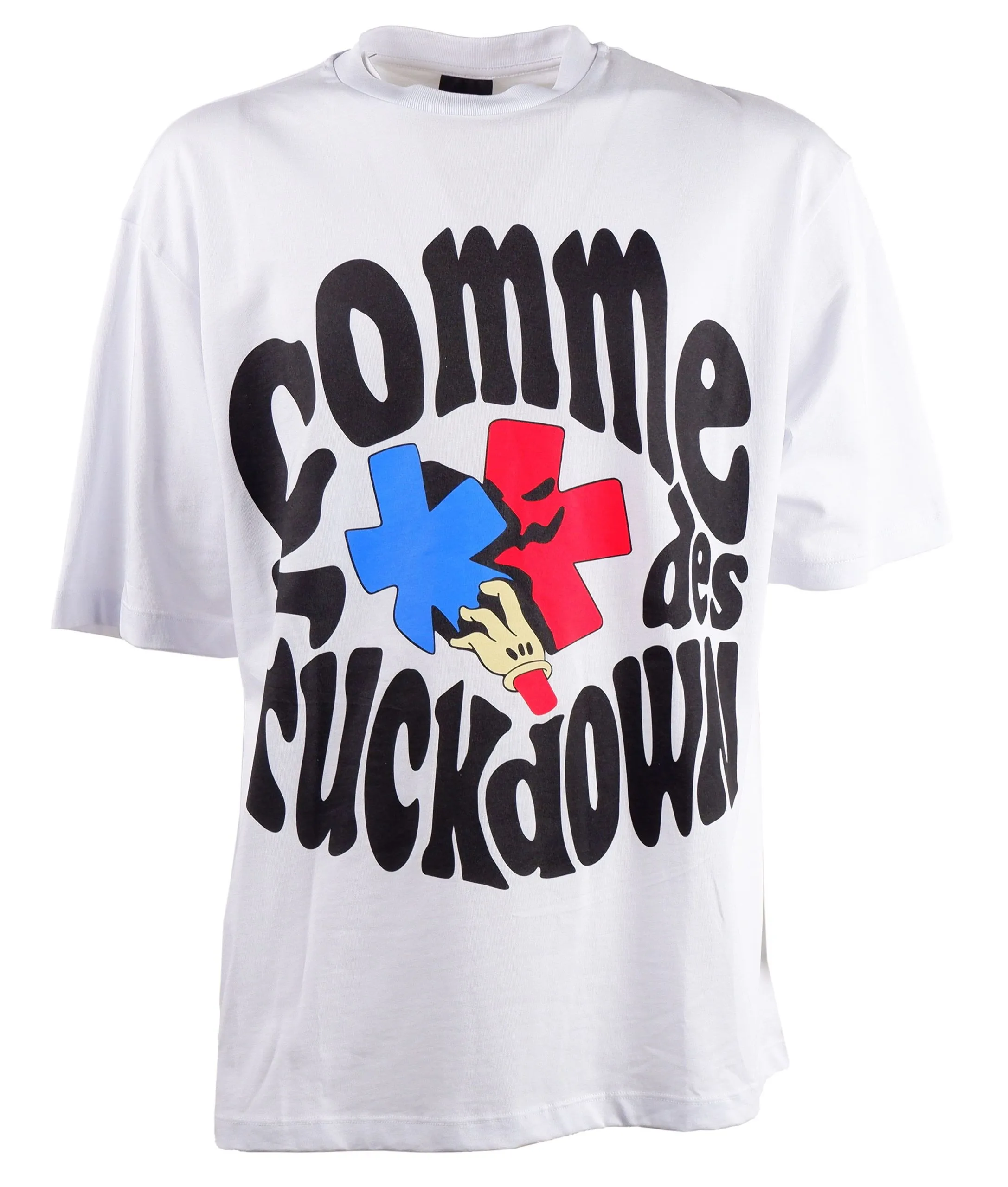Comme Des Fuckdown Men's Chic Statement Short-Sleeved Cotton Tee