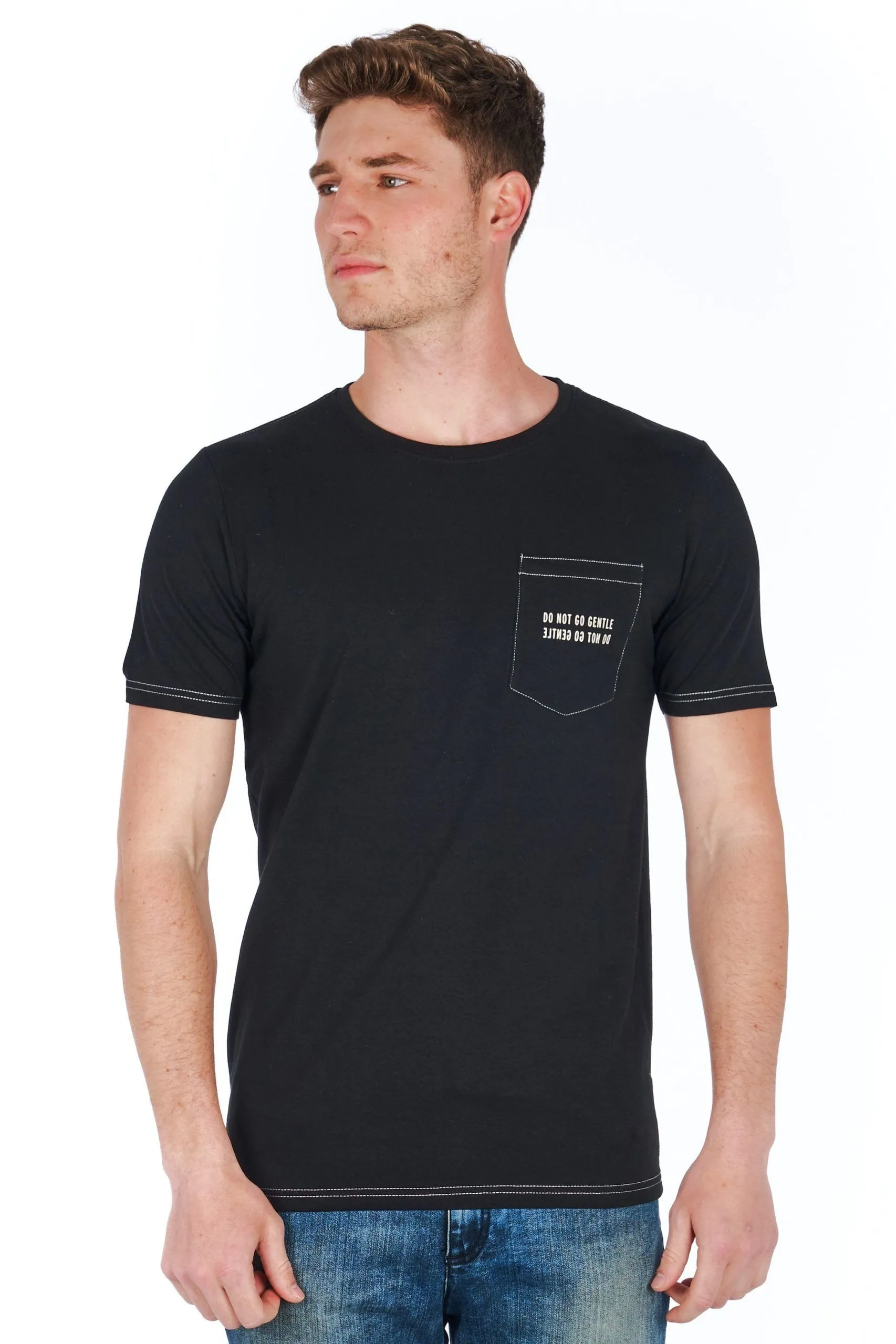 Jeckerson Men's Sleek Logo Print Jersey Tee