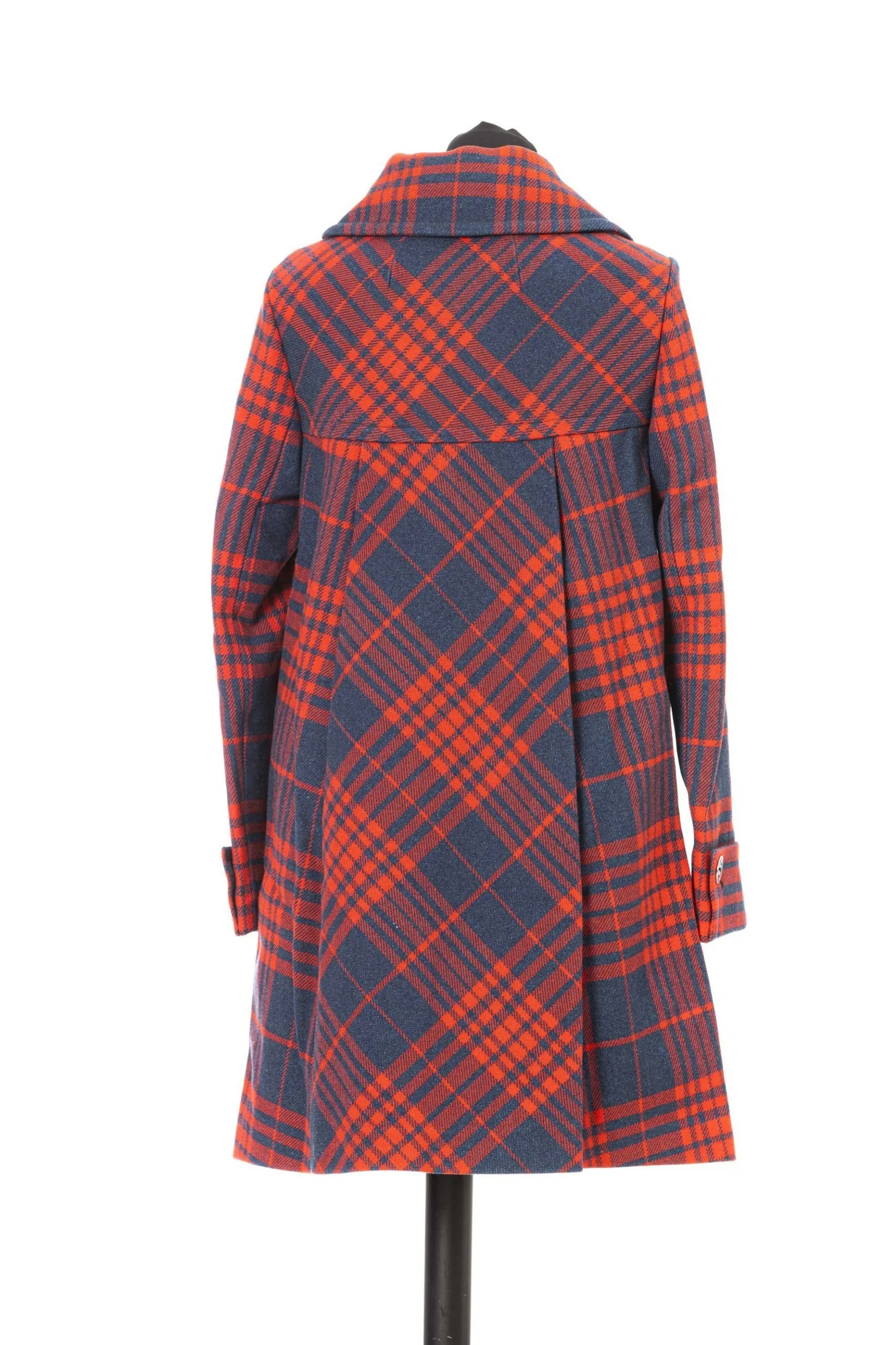 Jacob Cohen Women's Elegant Flared Check Print Coat
