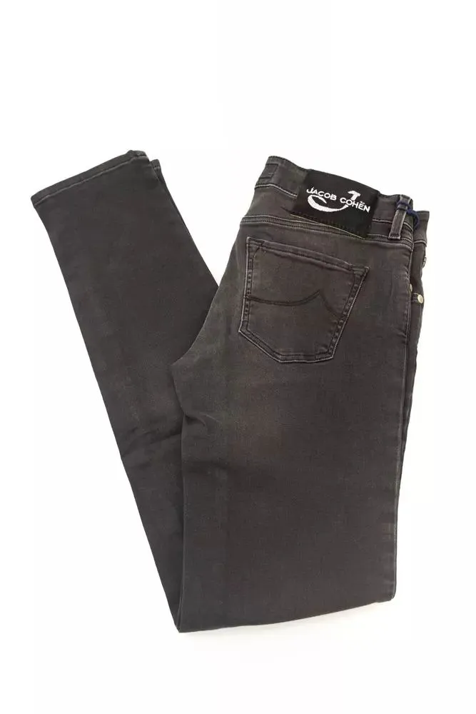 Jacob Cohen Women's Sleek Black Slim-Fit Designer Jeans