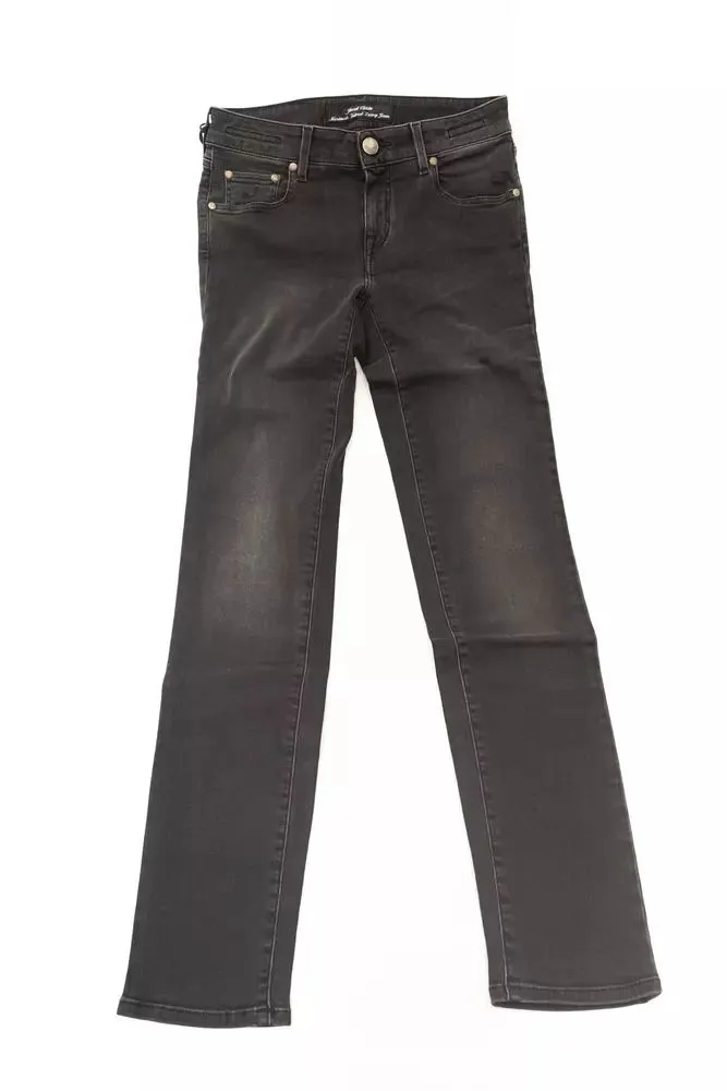 Jacob Cohen Women's Sleek Black Slim-Fit Designer Jeans