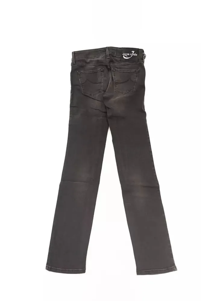 Jacob Cohen Women's Sleek Black Slim-Fit Designer Jeans