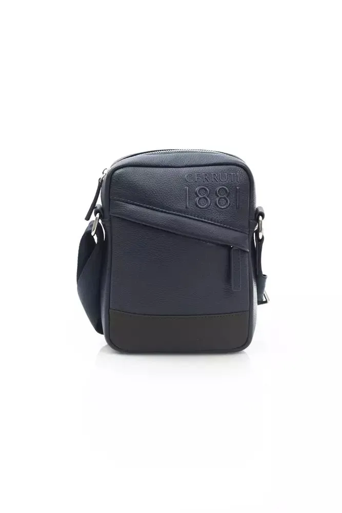 Cerruti 1881 Men's Elegant Blue Crossbody Messenger Bag