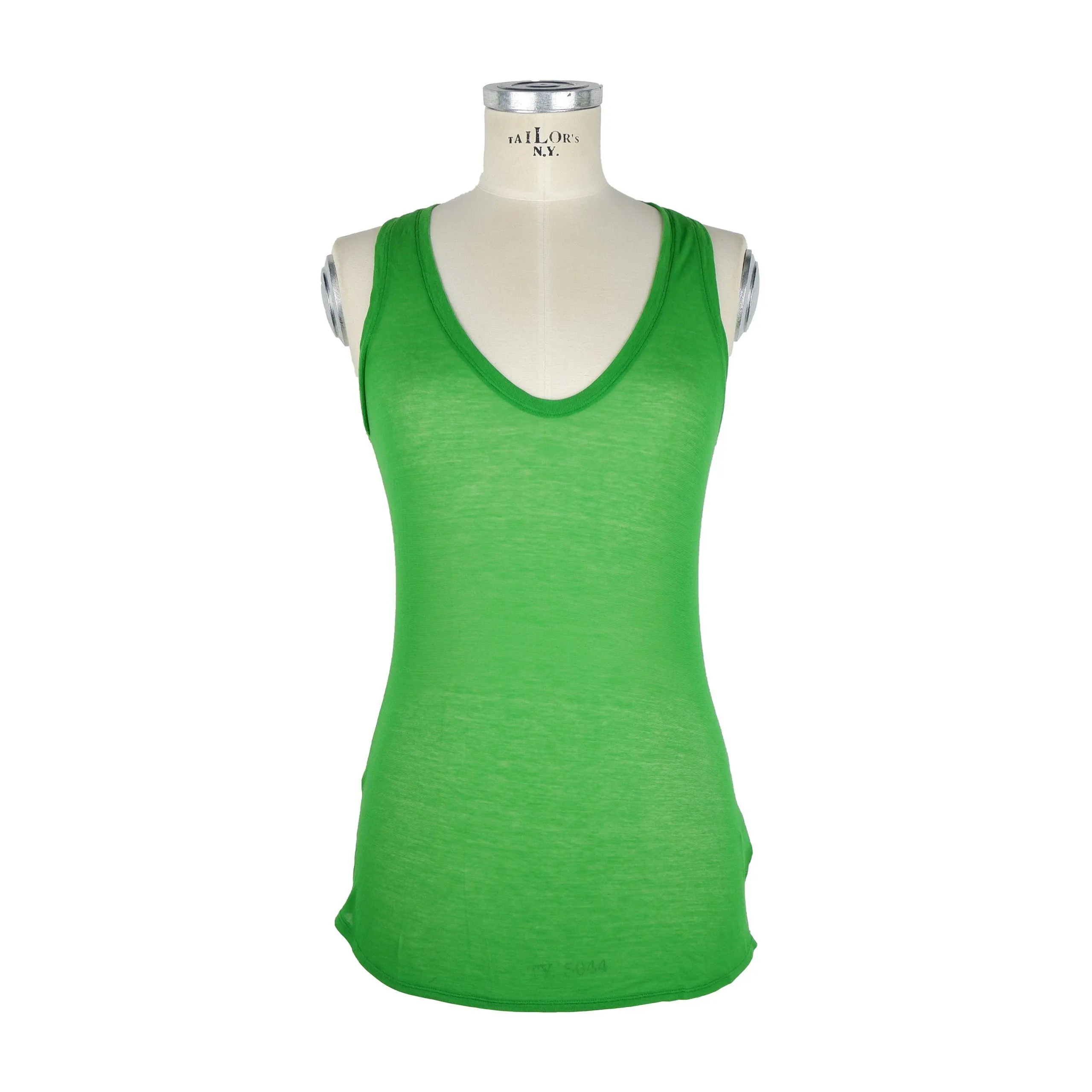 Jacob Cohen Women's Mint Green Cotton Tank Top - Italian Elegance