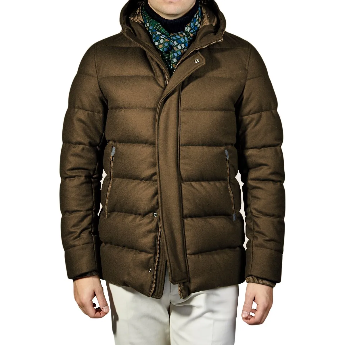 Herno Men's Elegant Water-Repellent Wool Blend Jacket
