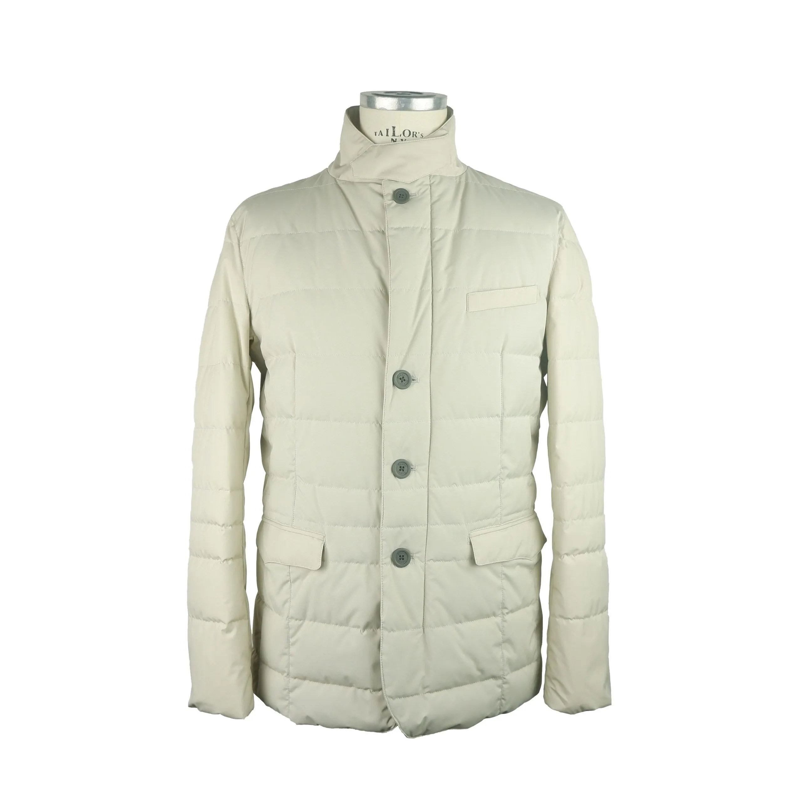 Herno Men's Elegant White Technical Down Jacket