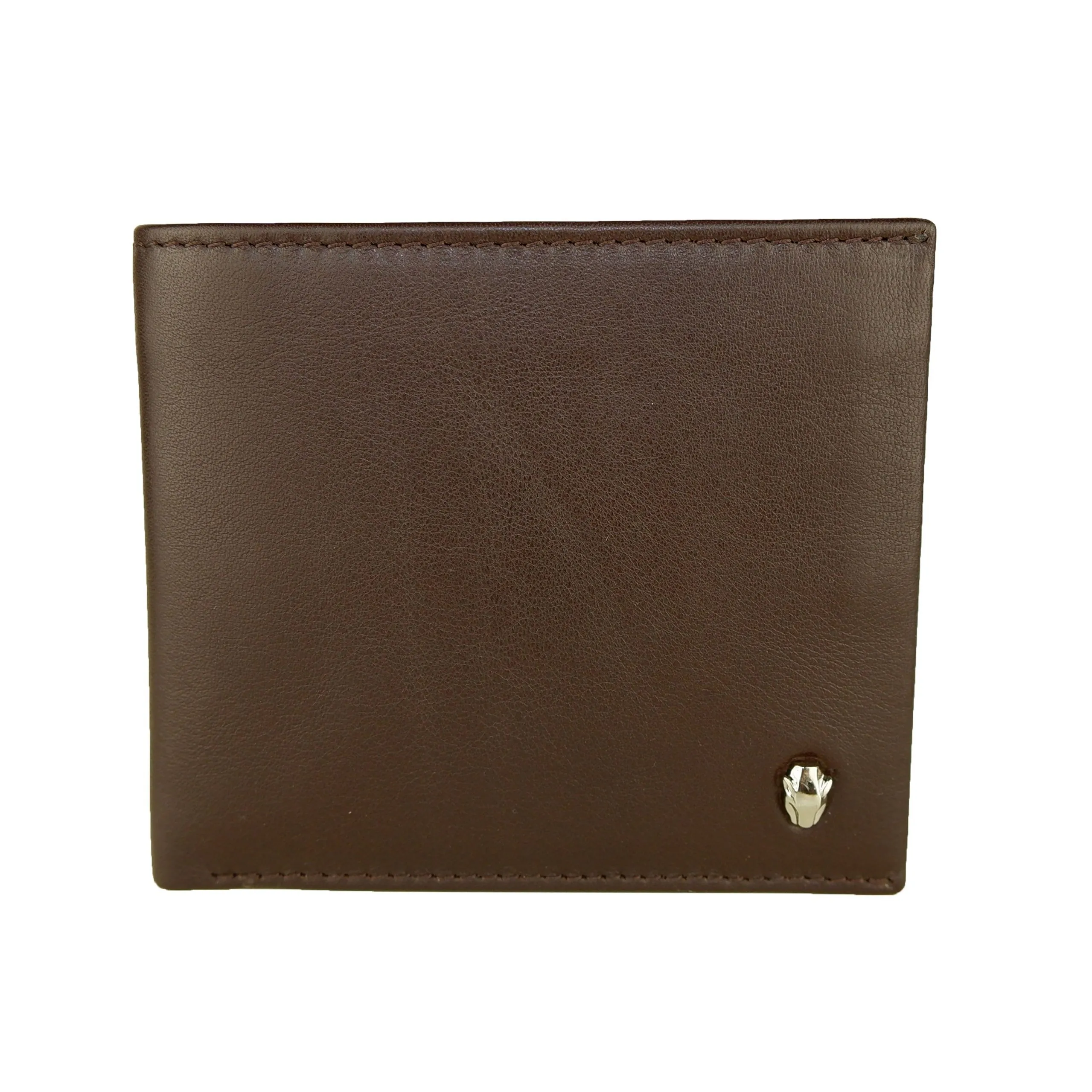 Cavalli Class Men's Elegant Brown Leather Wallet with Coin Holder