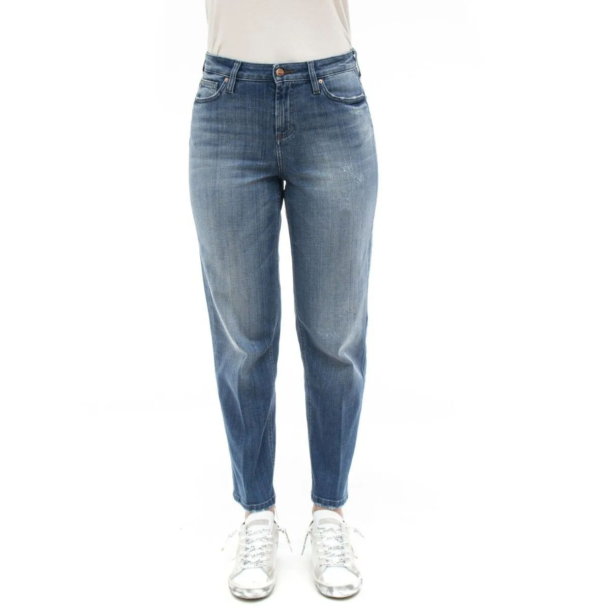 Don The Fuller Women's Elegant High Waist Blue Women's Jeans