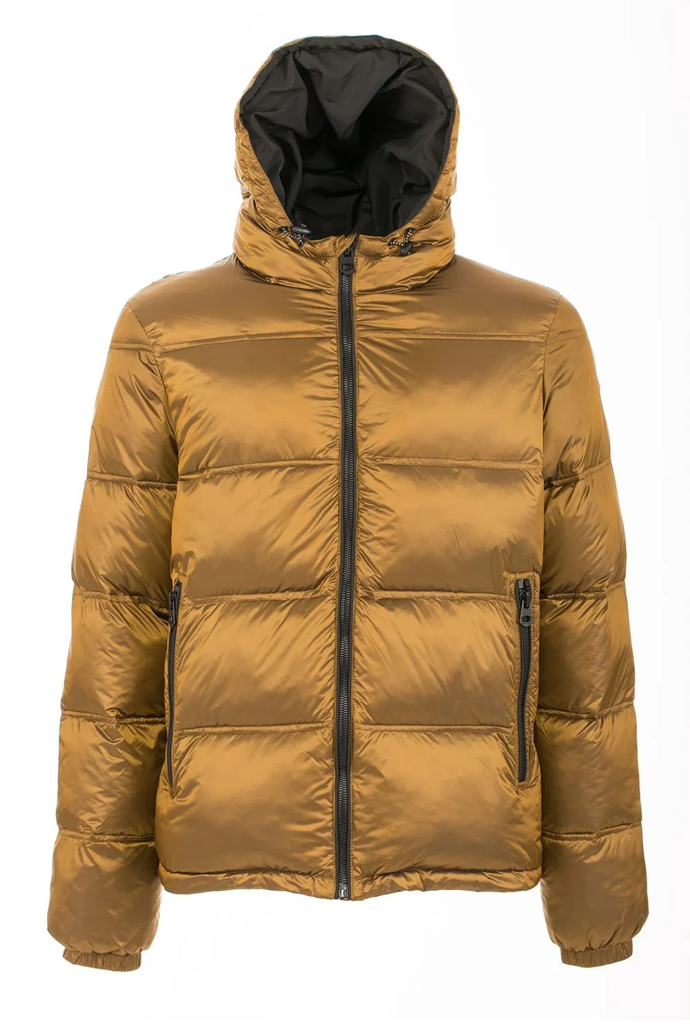 Fred Mello Men's Chic Yellow Hooded Men's Down Jacket