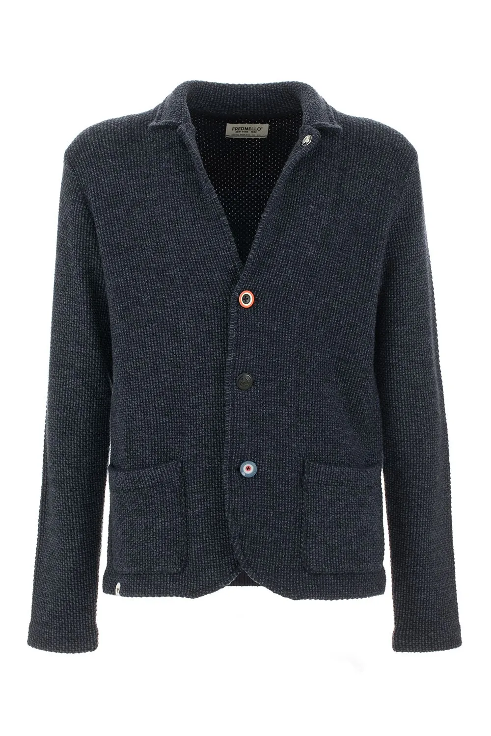 Fred Mello Men's Chic Cotton Blend Men's Jacket with Button Closure