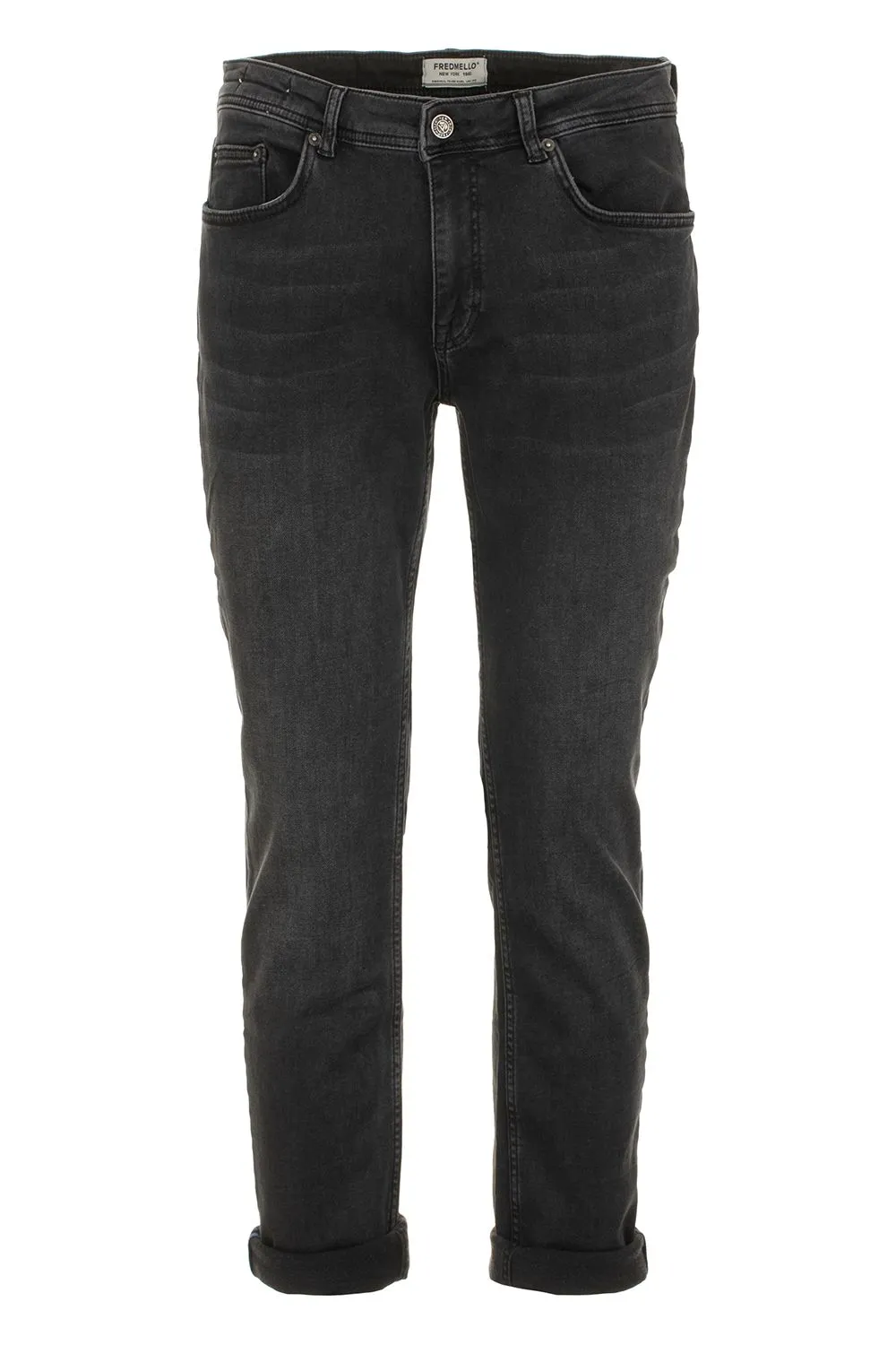 Fred Mello Men's Elevated Black Denim - Slim Fit & Stretch Comfort
