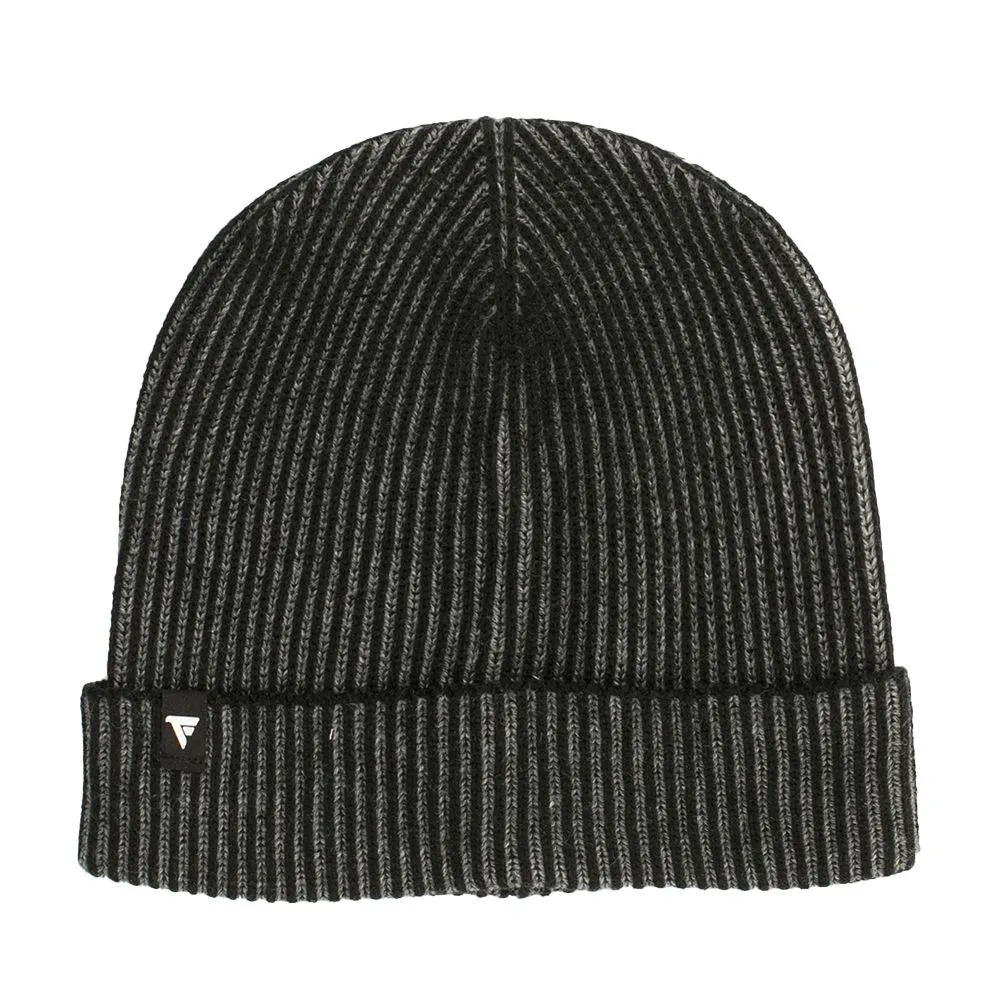 Fred Mello Sophisticated Striped Men's Ribbed Beanie