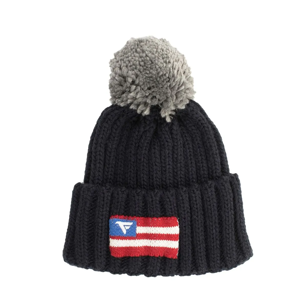 Fred Mello Pompom Flag Logo Wool Blend Men's Hat