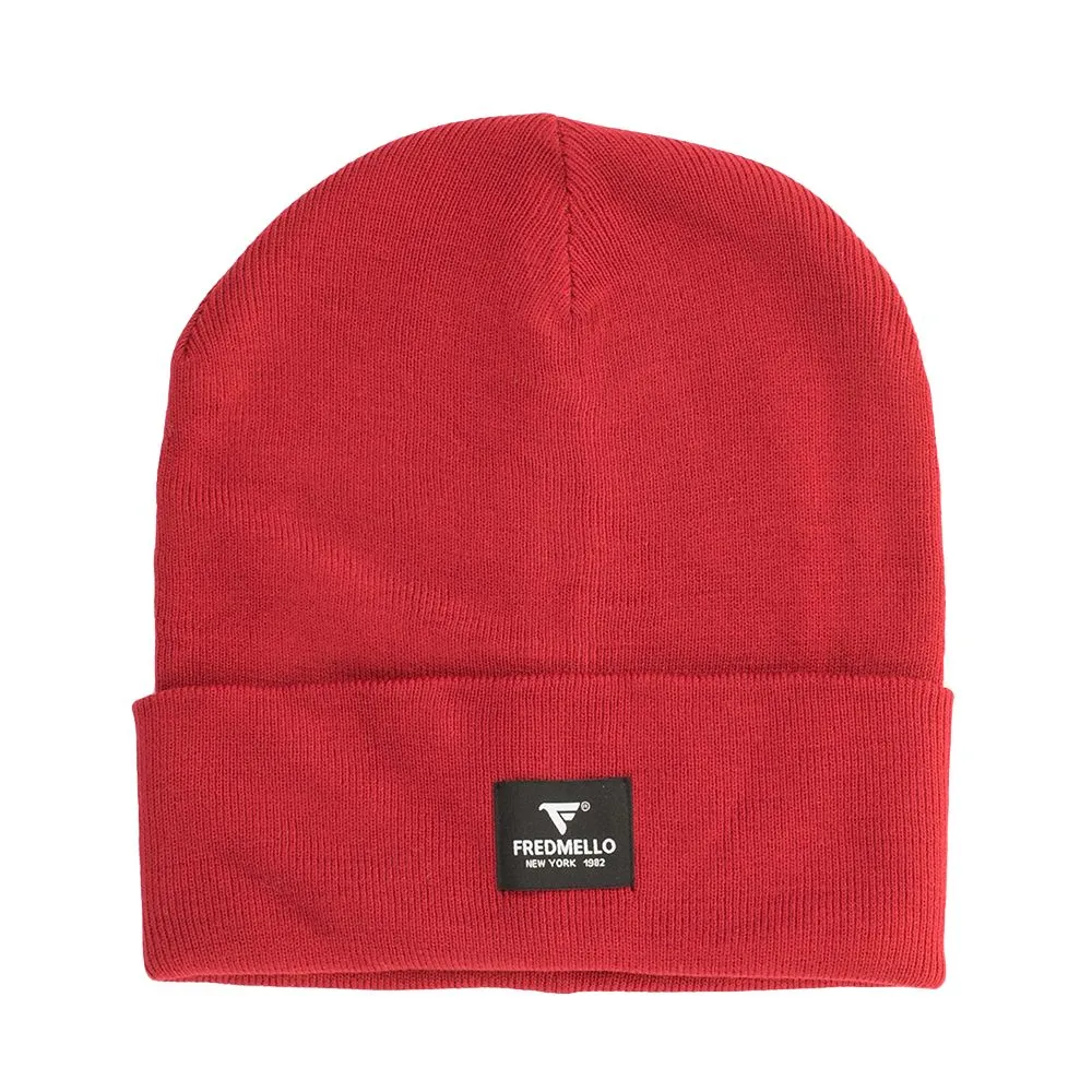 Fred Mello Men's Chic Red Cap for the Modern Man