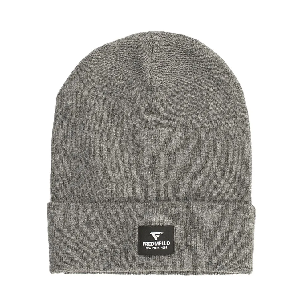 Fred Mello Elegant Melange Grey Men's Hat