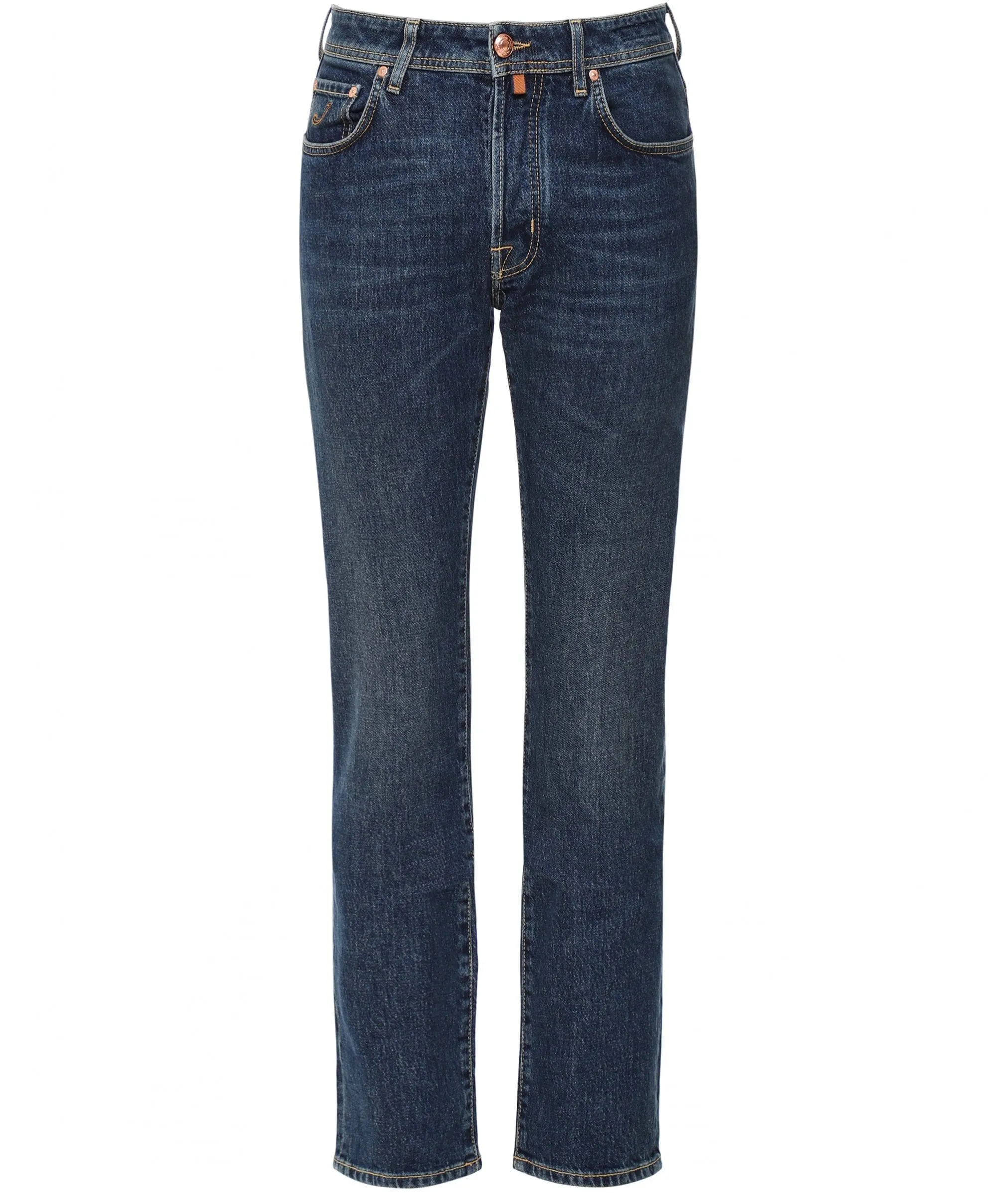 Jacob Cohen Men's Elegant Slim Fit Suede-Patch Jeans