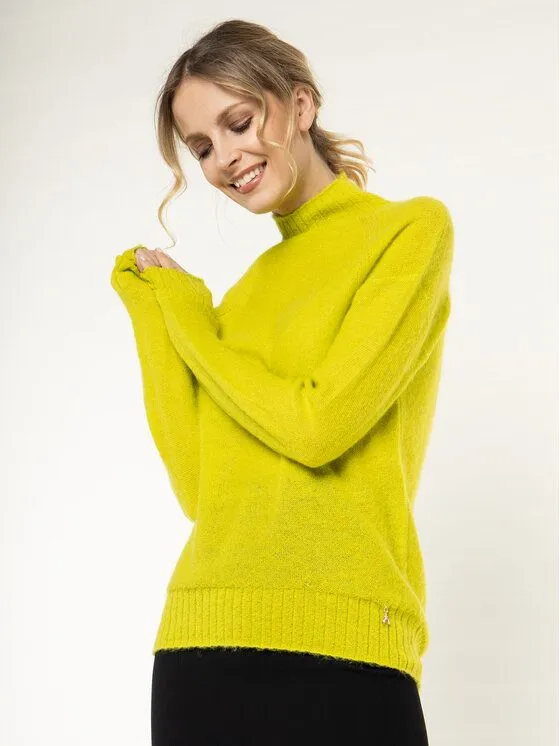 Patrizia Pepe Women's Chic Turtleneck Wool Blend Sweater