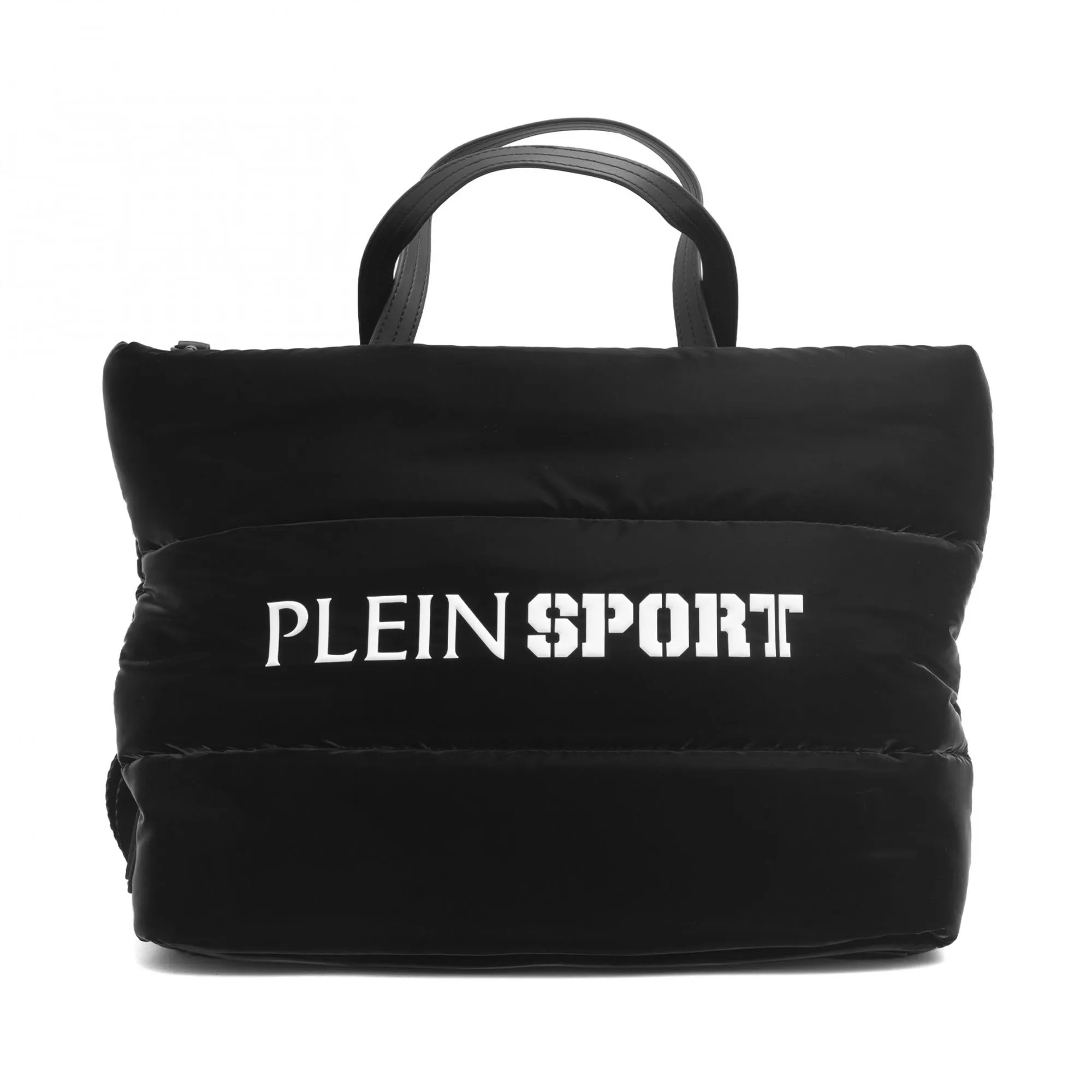Plein Sport Women's Glossy Black Designer Shopping Bag