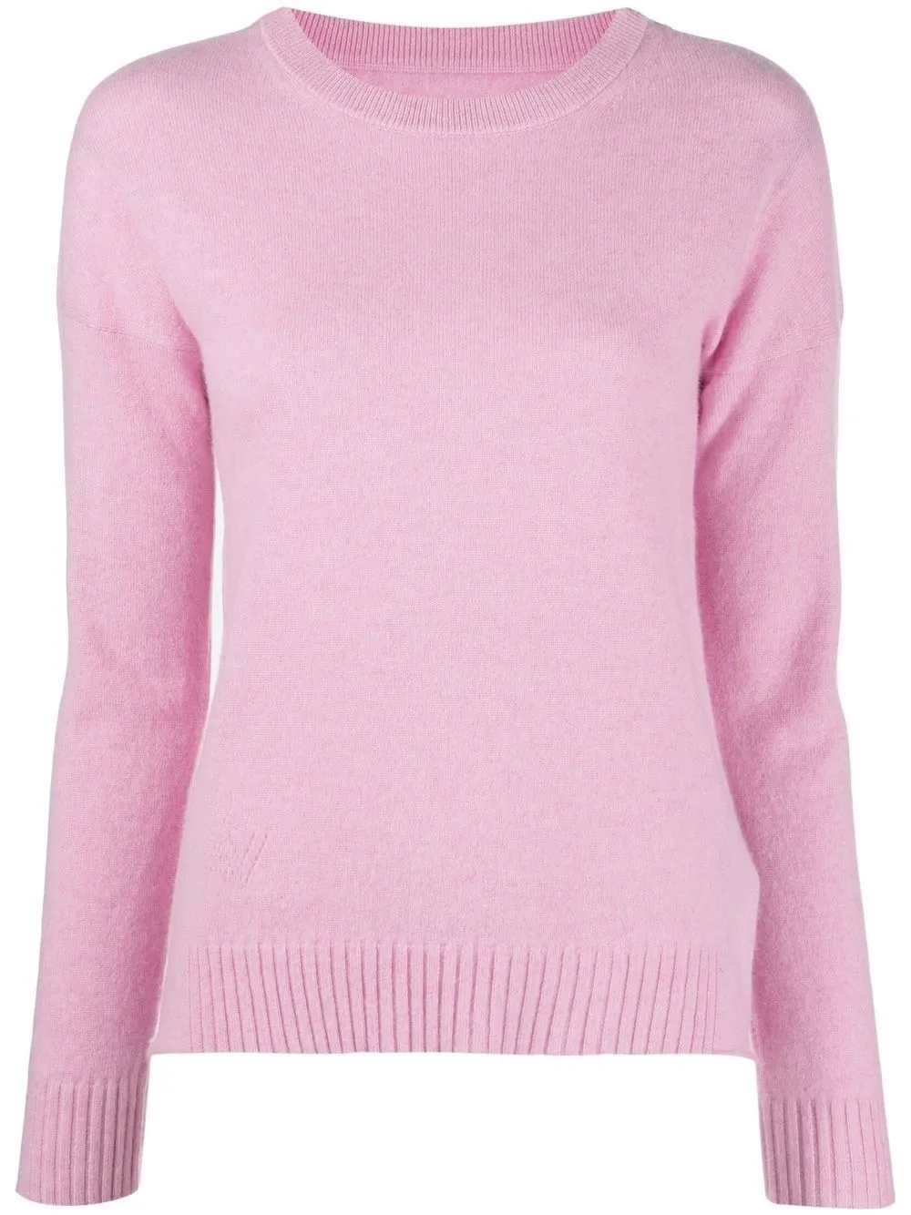 Zadig & Voltaire Women's Elegant Pink Roundneck Cotton Pullover