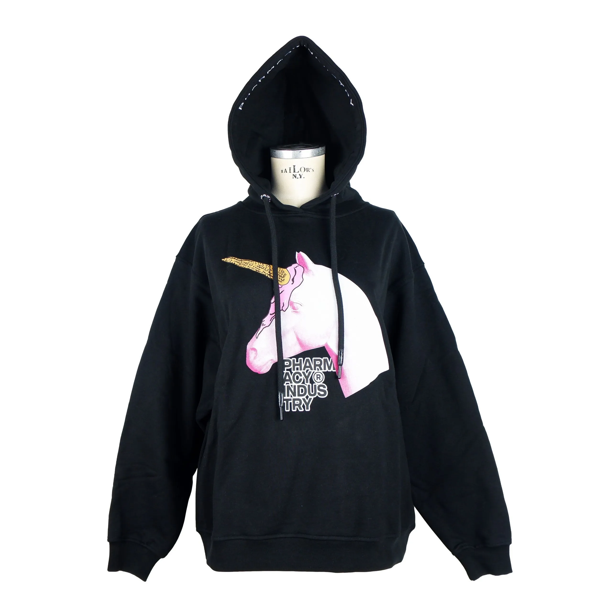 Pharmacy Industry Women's Chic Hooded Sweatshirt with Artistic Front Print