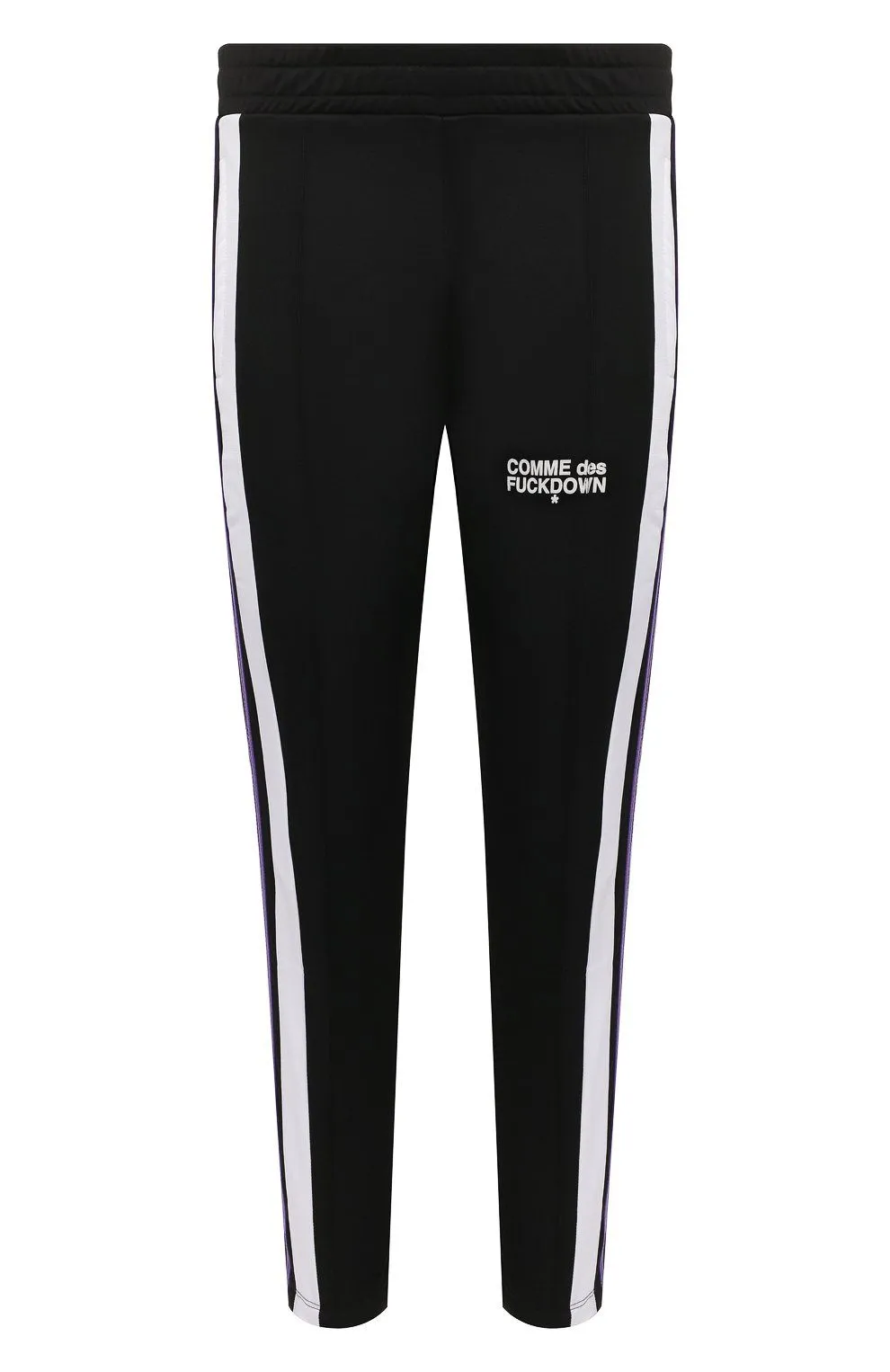 Comme Des Fuckdown Men's Sleek Stretch Track Trousers with Side Stripes