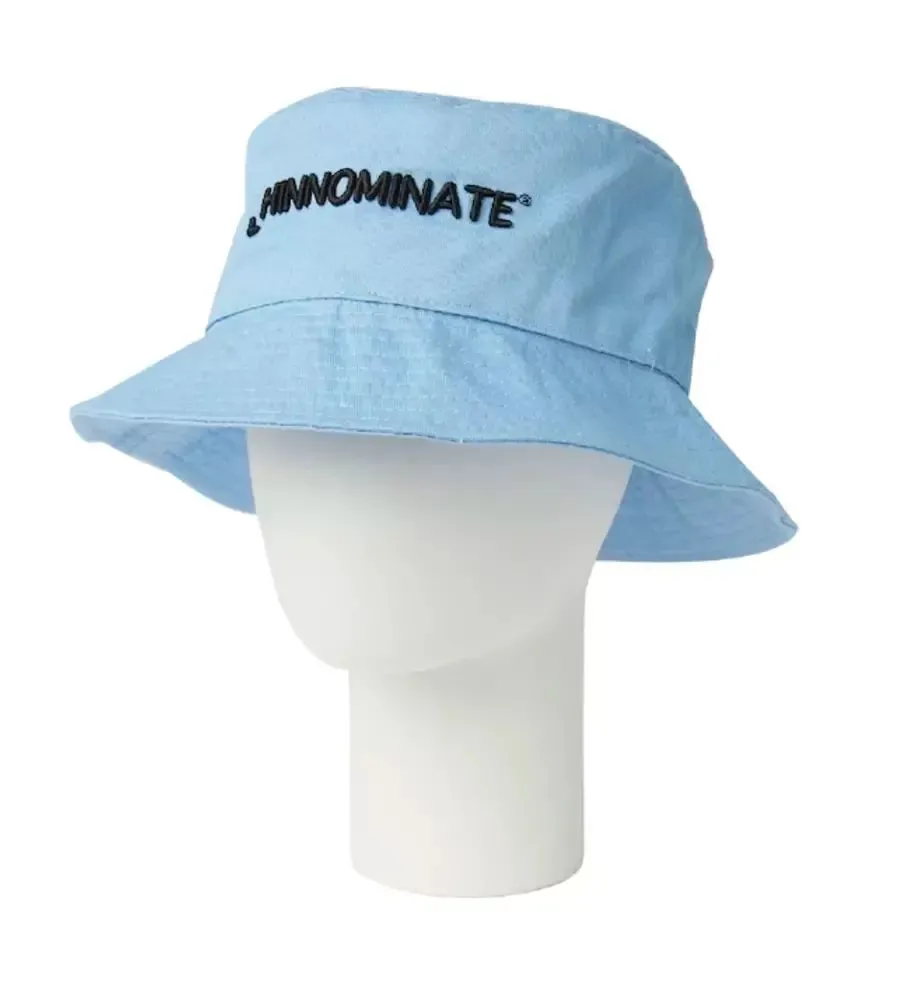 Hinnominate Women's Chic Light Blue Cotton Hat with Front Logo