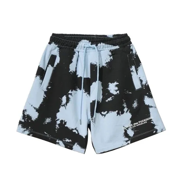 Comme Des Fuckdown Men's Stylish Spotted Stretch Cotton Shorts