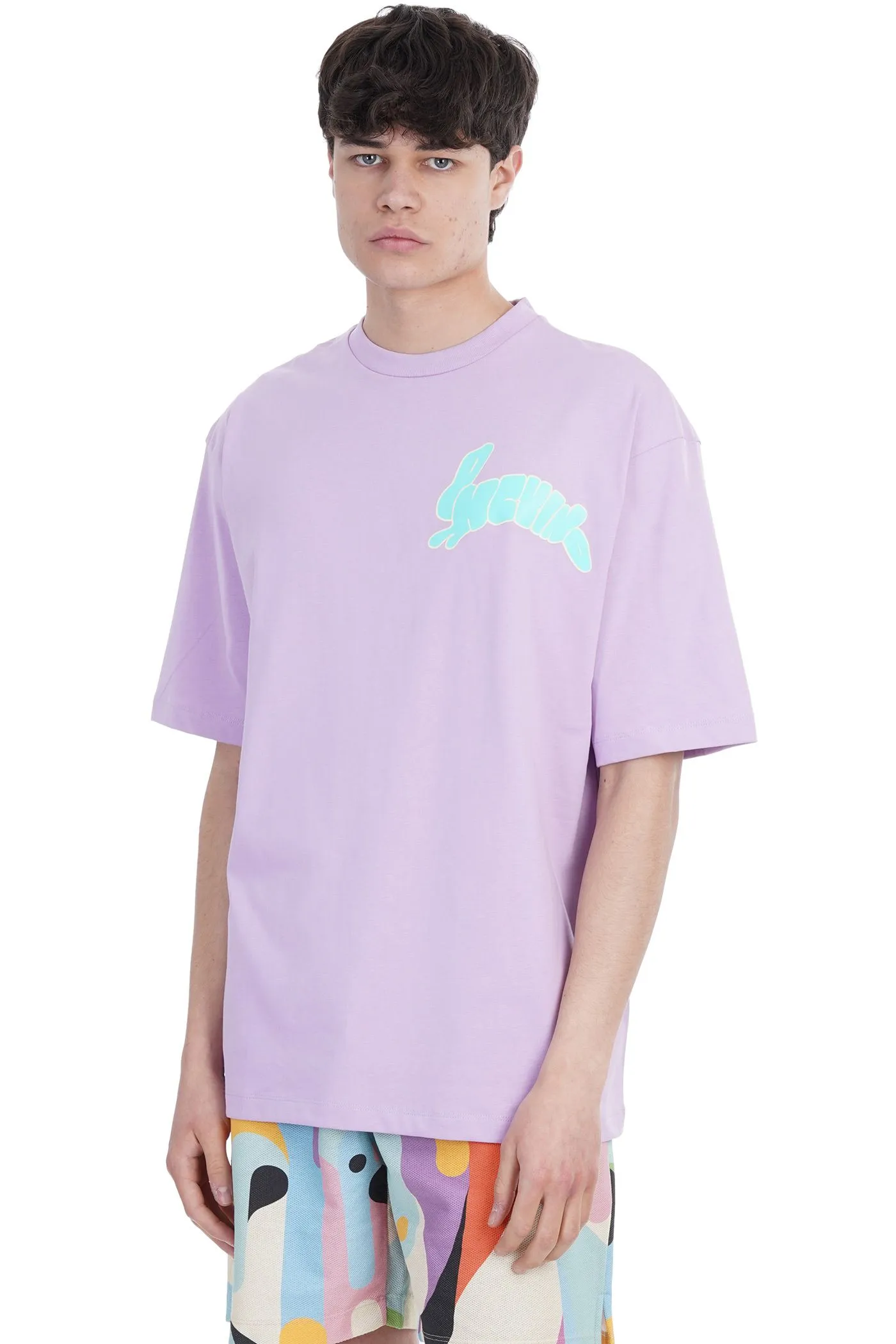 Pharmacy Industry Men's Elevated Crewneck Graphic Tee in Purple