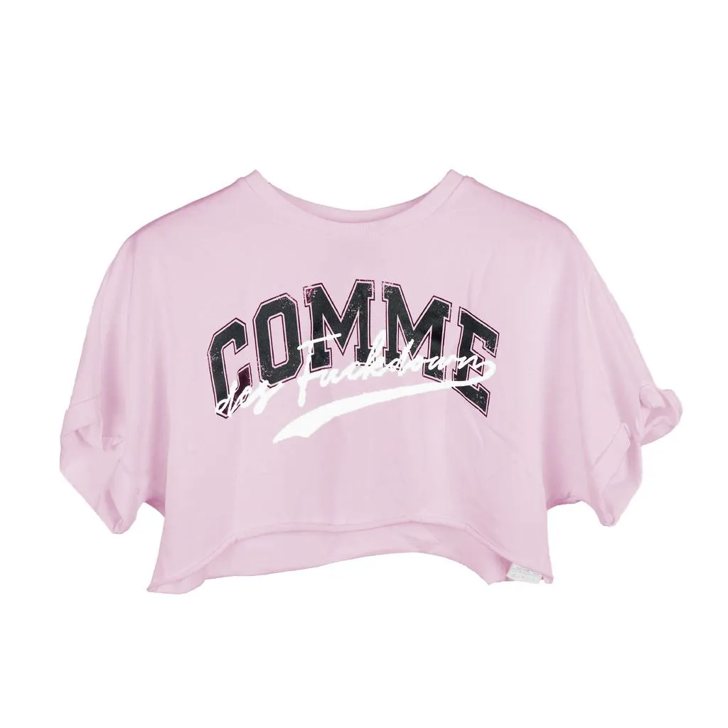 Comme Des Fuckdown Women's Bold Logo Cotton Undershirt Pink