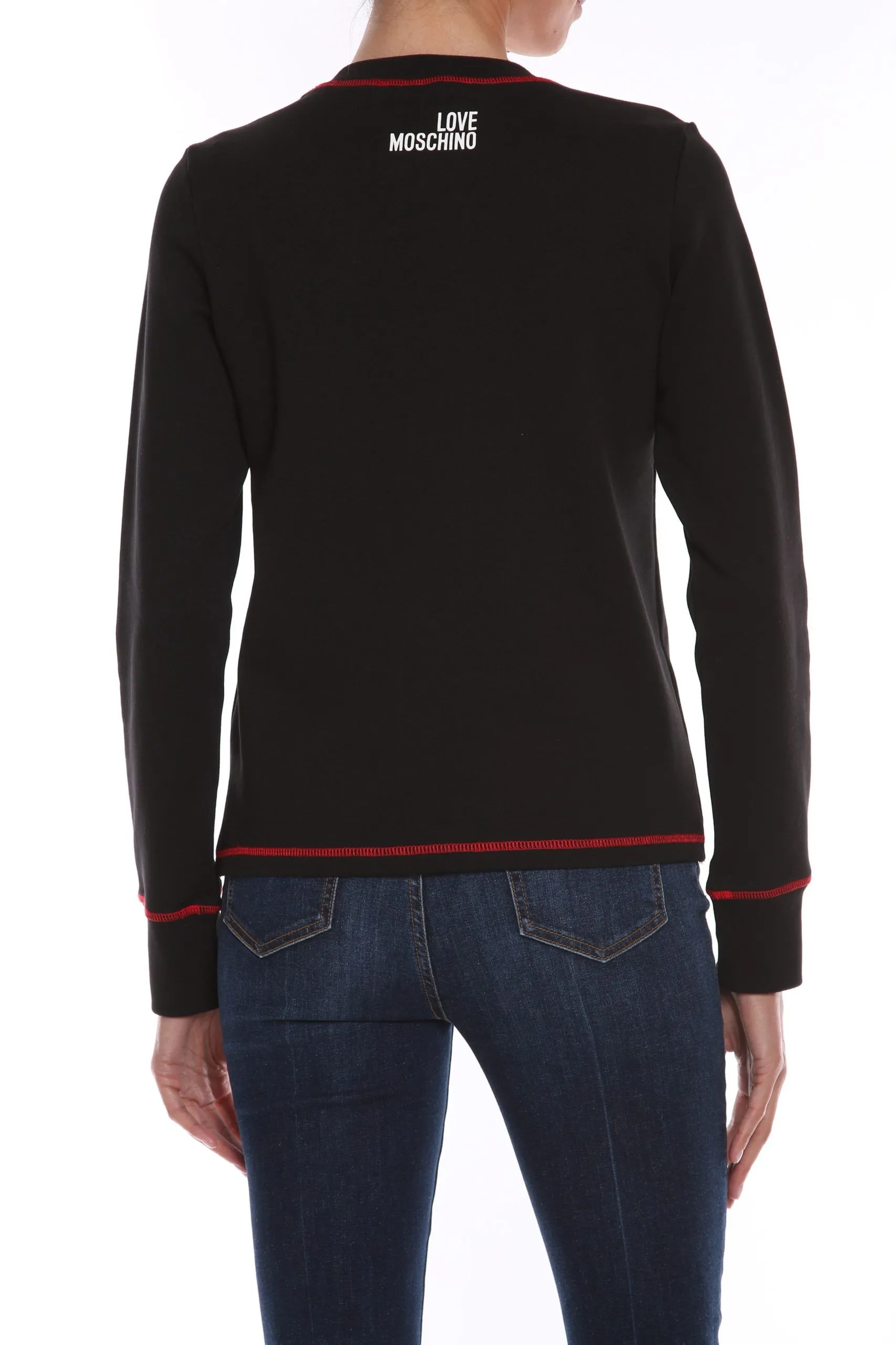 Love Moschino Women's Embroidered Love Crewneck Sweatshirt