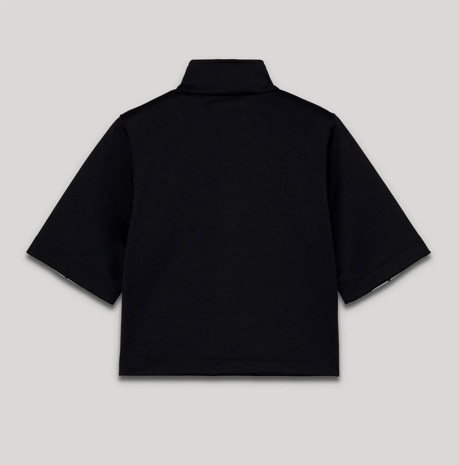 Palm Angels Women's Chic Black Track Zip Polo with Neck Logo