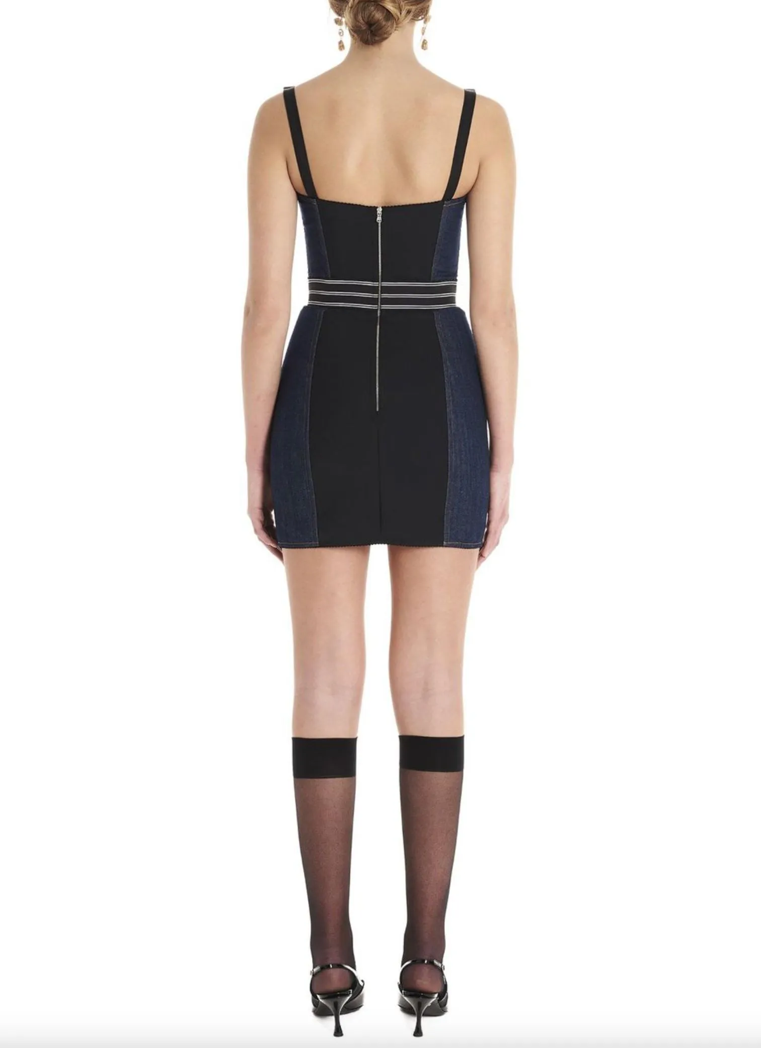 Dolce & Gabbana Women's Chic Blue Denim Logo Dress