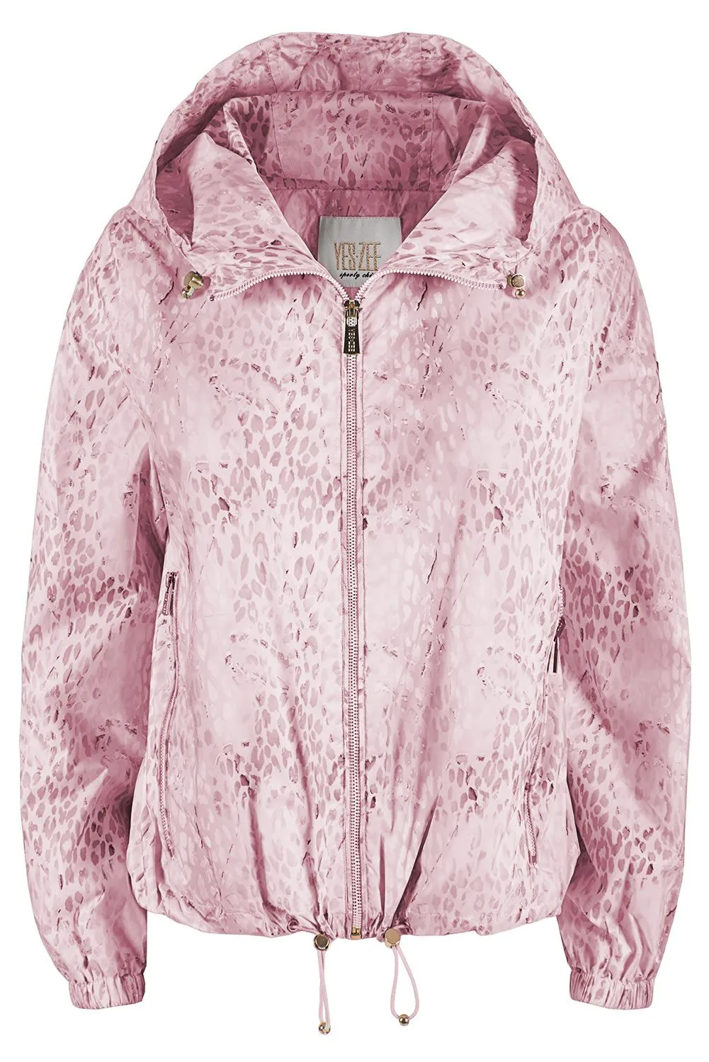 Yes Zee Women's Chic Snakeskin Print Hooded Jacket
