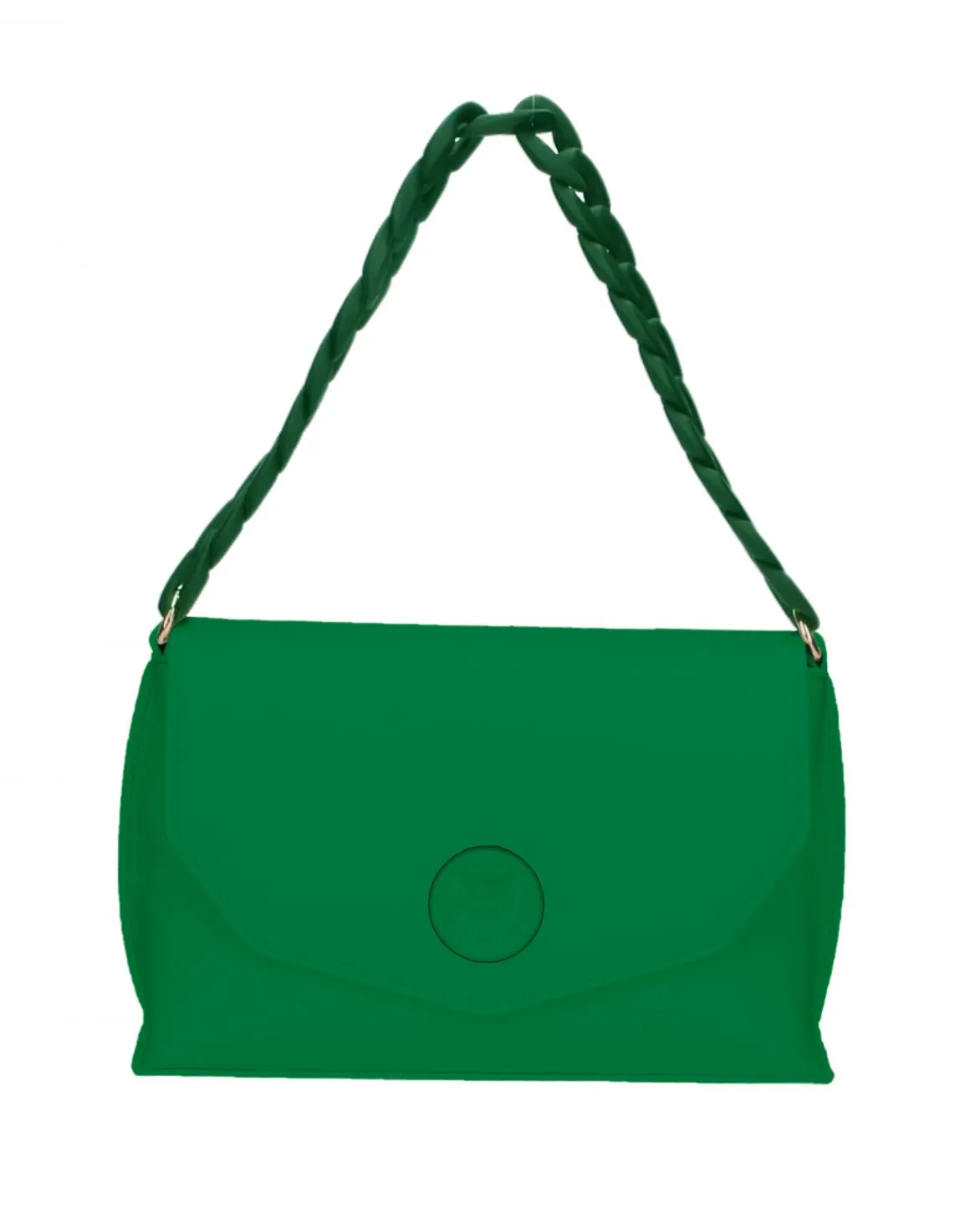 Plein Sport Women's Chic Green Flap Crossbody Bag with Logo Detail