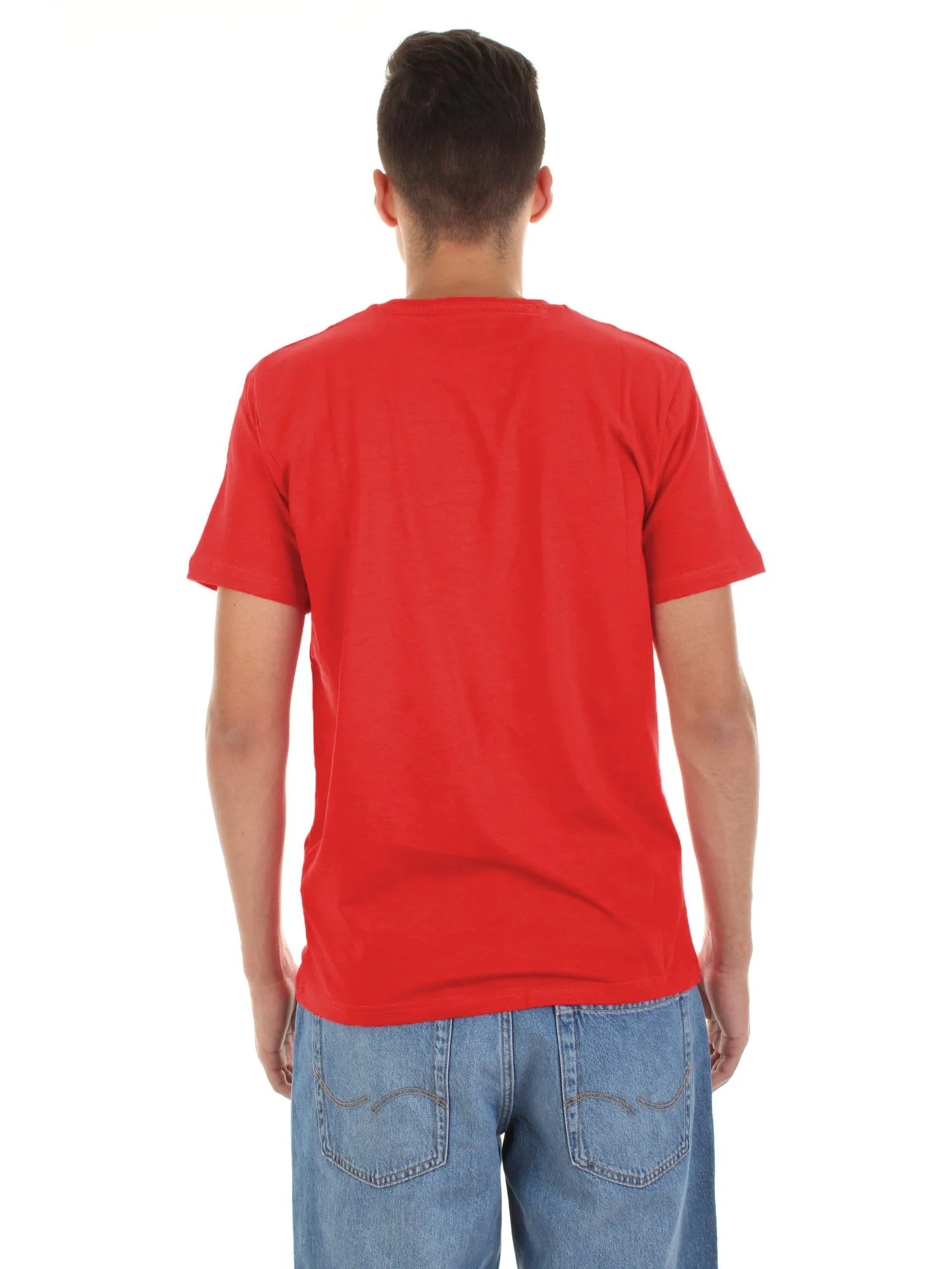 Fred Mello Men's Embroidered Logo Cotton Tee for Men