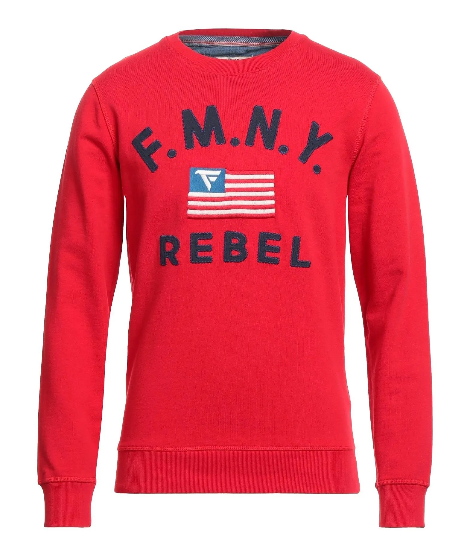 Fred Mello Men's Embroidered Logo Crew Neck Sweatshirt