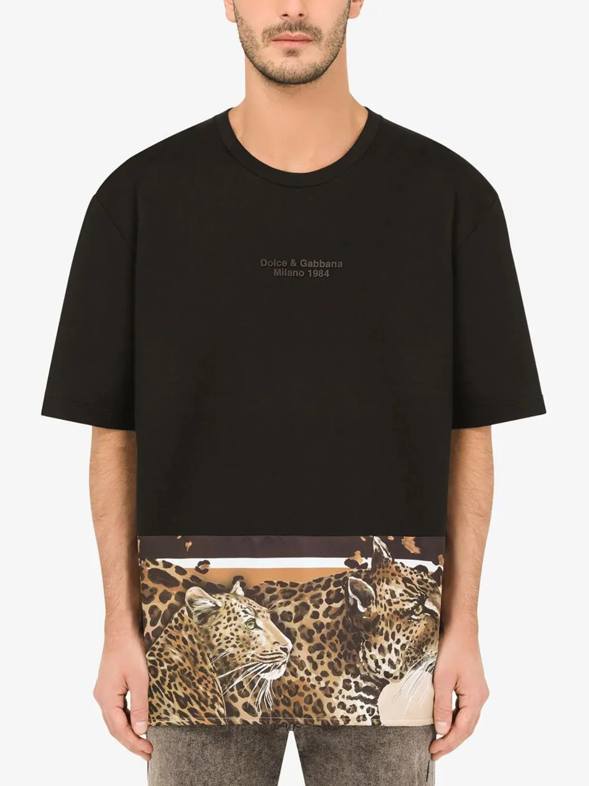Dolce & Gabbana Men's Elegant Dual-Sided Designer T-Shirt