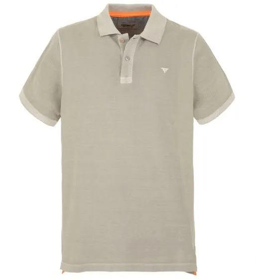Fred Mello Men's Vintage-Inspired Beige Piquet Polo Shirt