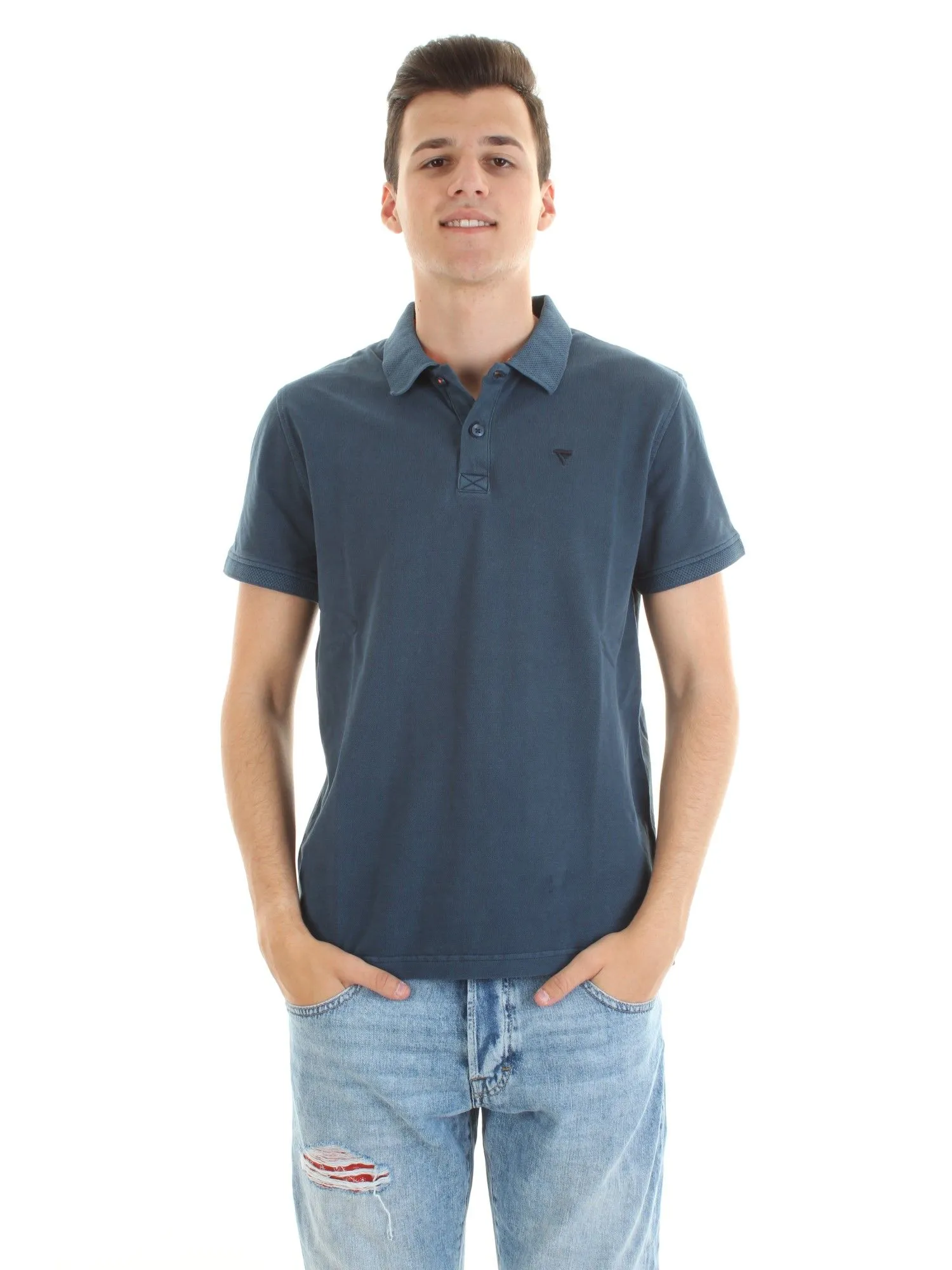 Fred Mello Men's Vintage Charm Short-Sleeved Polo Shirt