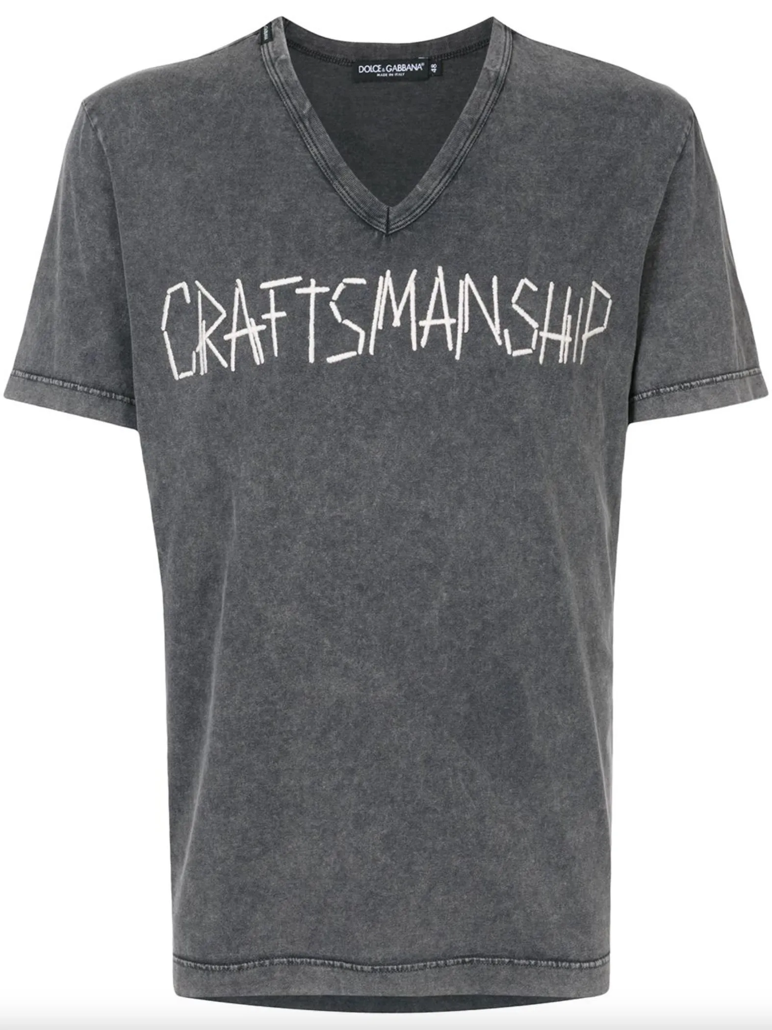 Dolce & Gabbana Men's Elegant Embroidered Cotton Tee