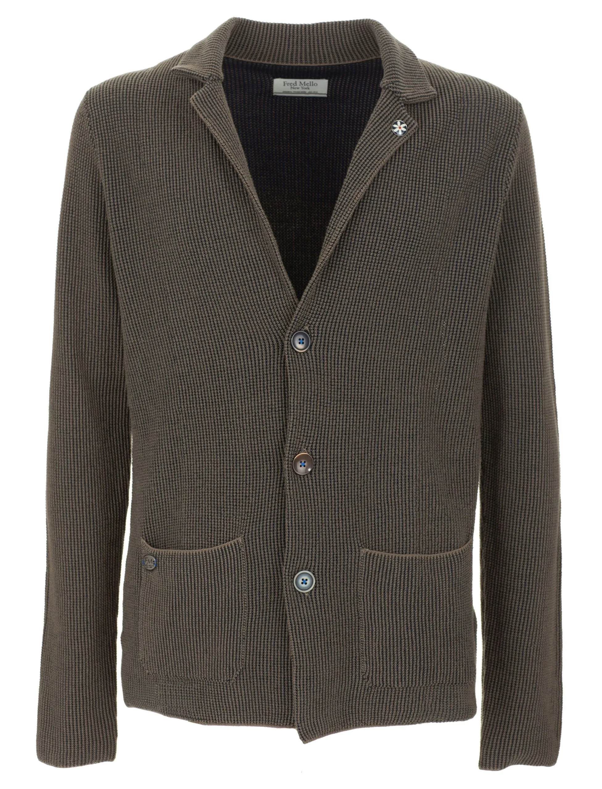 Fred Mello Men's Classic Cotton Jacket with Button Closure