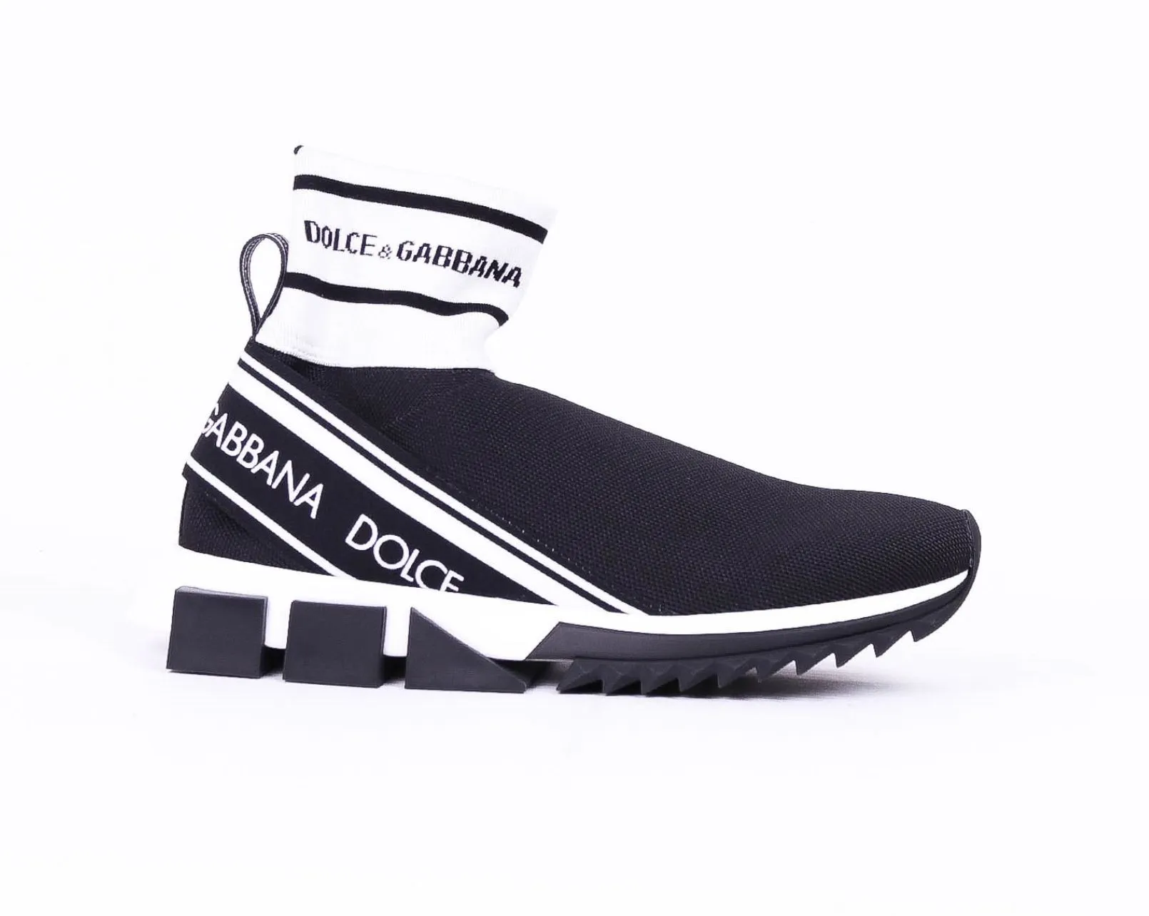 Dolce & Gabbana Men's Elegant High-Top Sneakers in Black