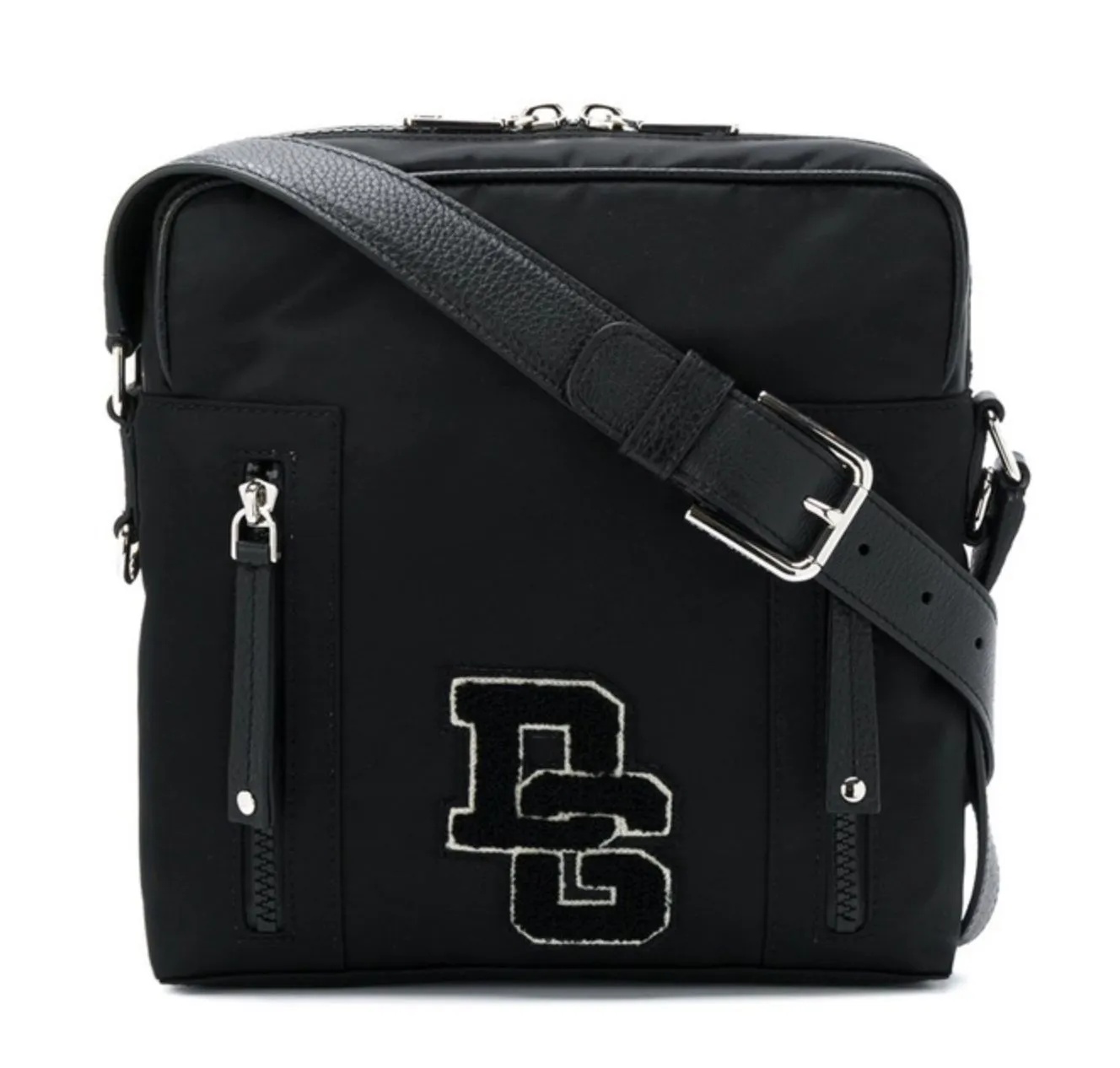 Dolce & Gabbana Men's Sleek Nylon Crossbody With Leather Accents