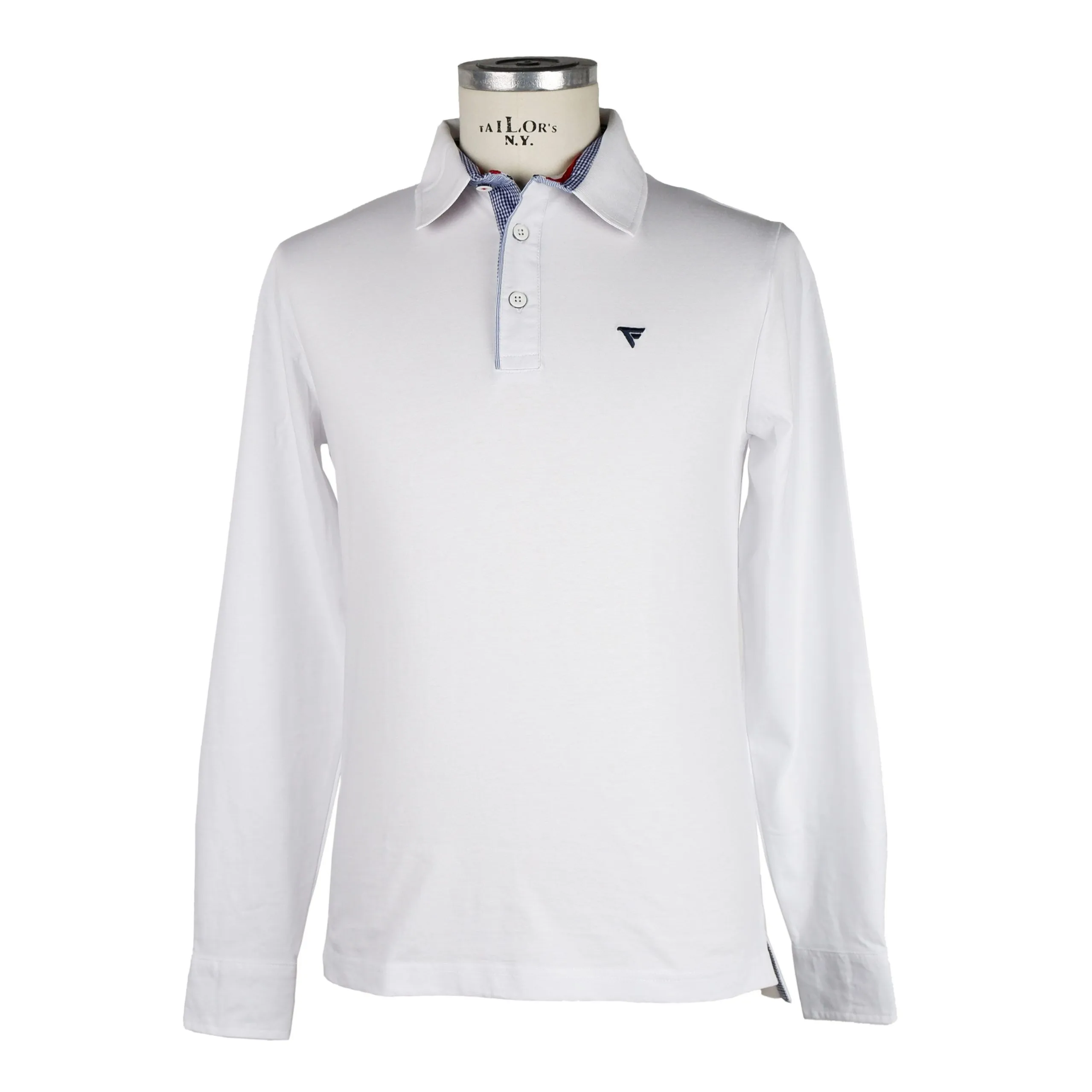 Fred Mello Men's Elegant Long-Sleeved Cotton Polo Shirt