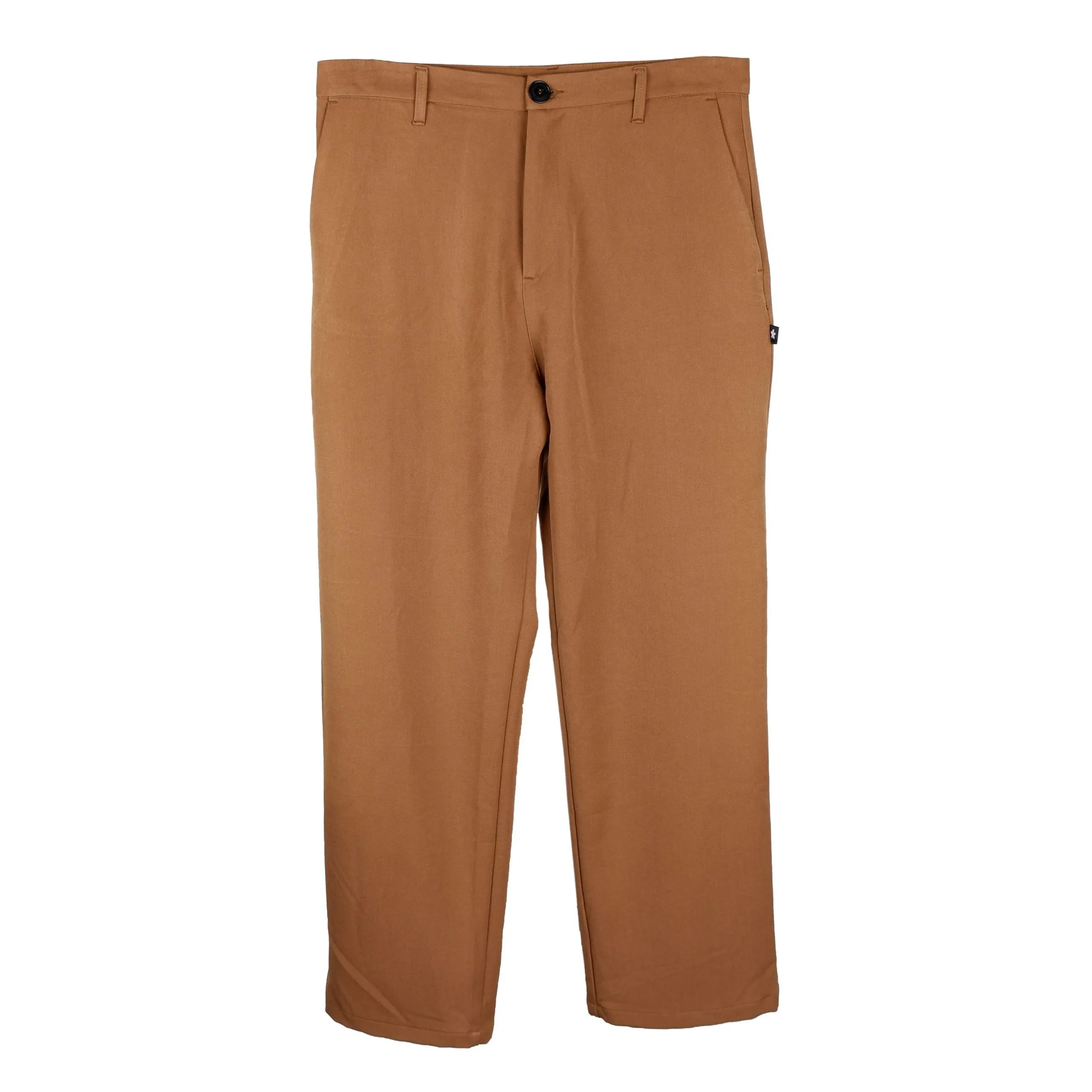 Comme Des Fuckdown Men's Milano Stitch Luxury Long Trousers in Brown