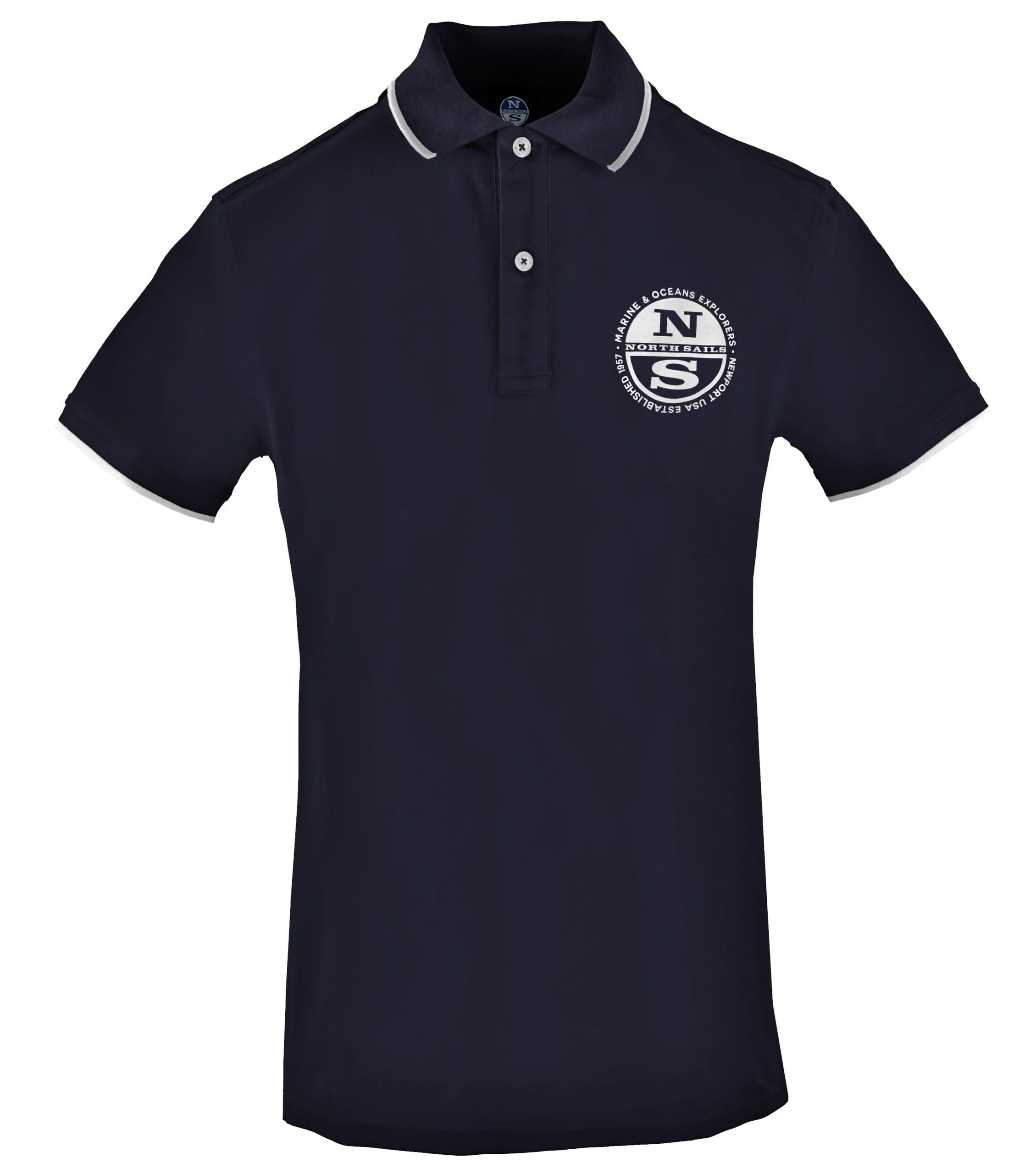 North Sails Men's Sleek Men's Piqué Polo Shirt with Chest Logo