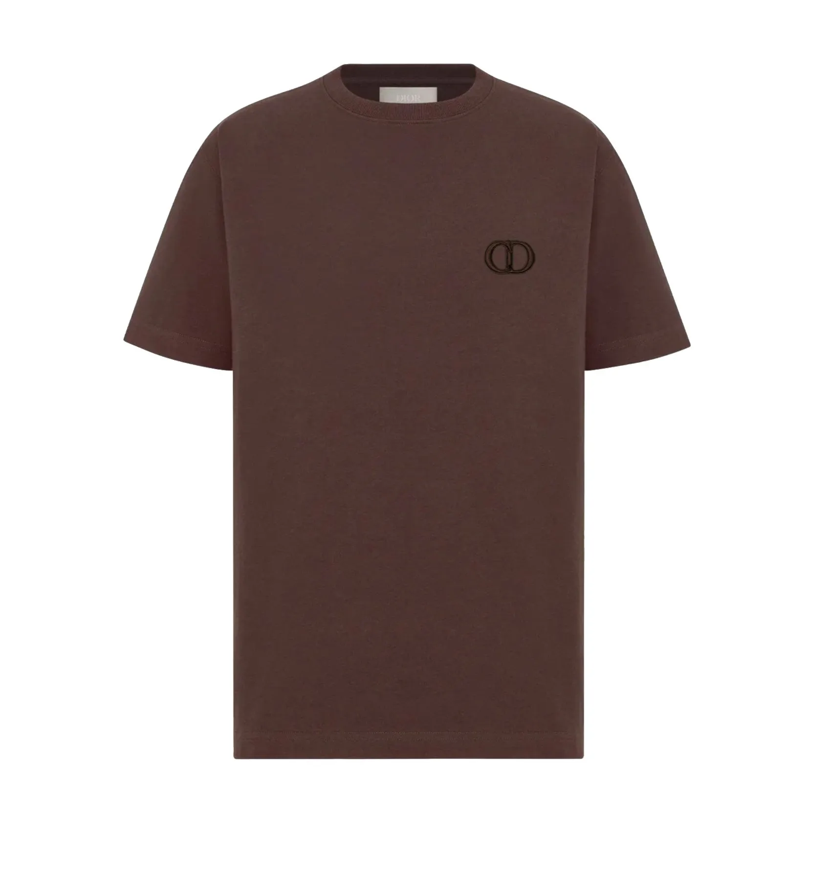 Dior Men's Elegant Embroidered Logo Cotton Tee