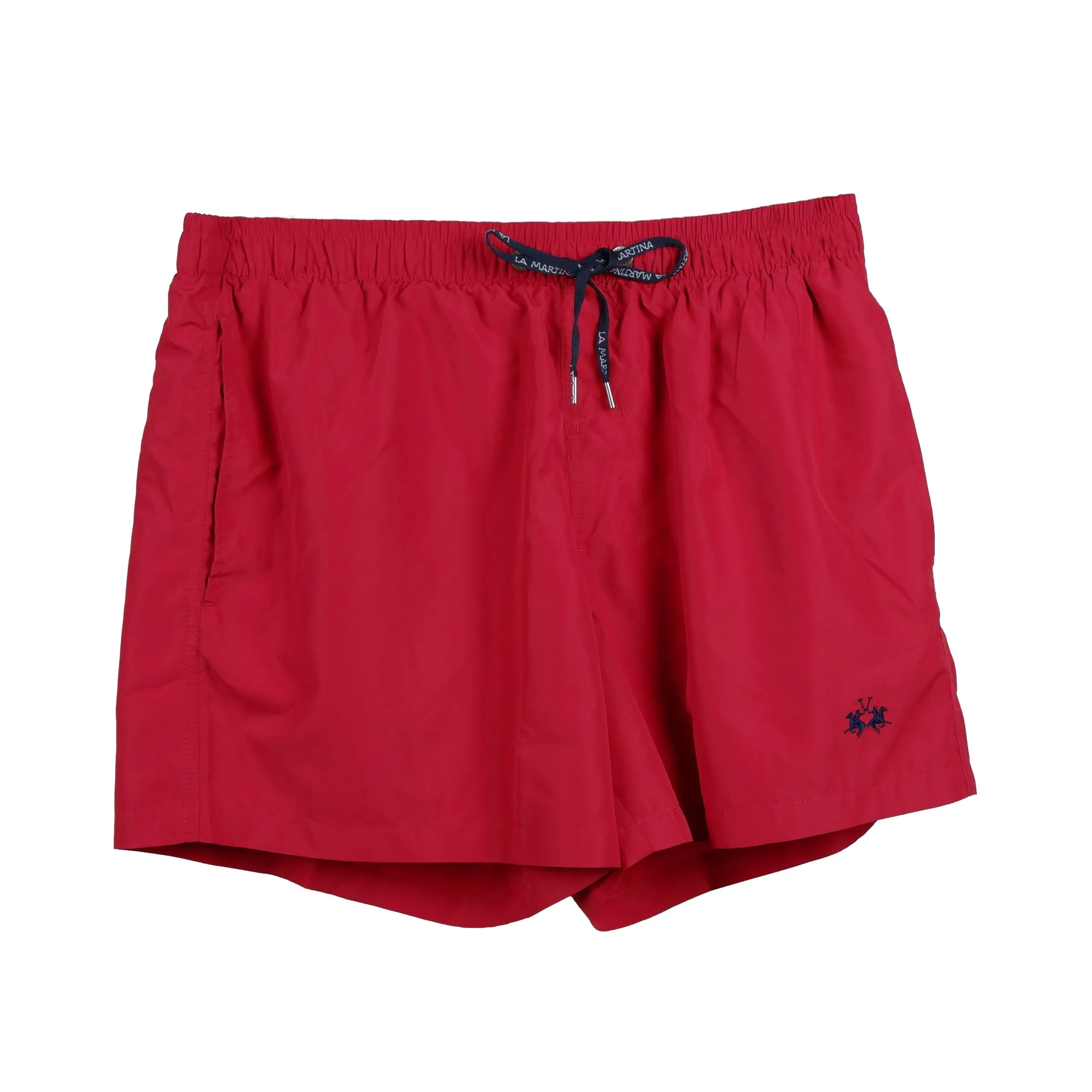 La Martina Men's Dashing Red Men's Stretch Swim Shorts